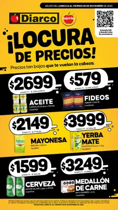 Vista previa Diarco - Especial Locura De Precios válido desde el 24.11.2025
