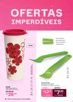 Tupperware - Catálogo Vitrine 02 - Pré-Visualização do folheto da loja Tupperware, válido de 01.02.2026 | Página: 76 | Produtos: Geladeira, Flores