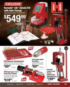 Preview of Cabela's weekly ads valid from 11.08.2025 | Page: 509 | Products: Trimmer, Press, Powder, Case