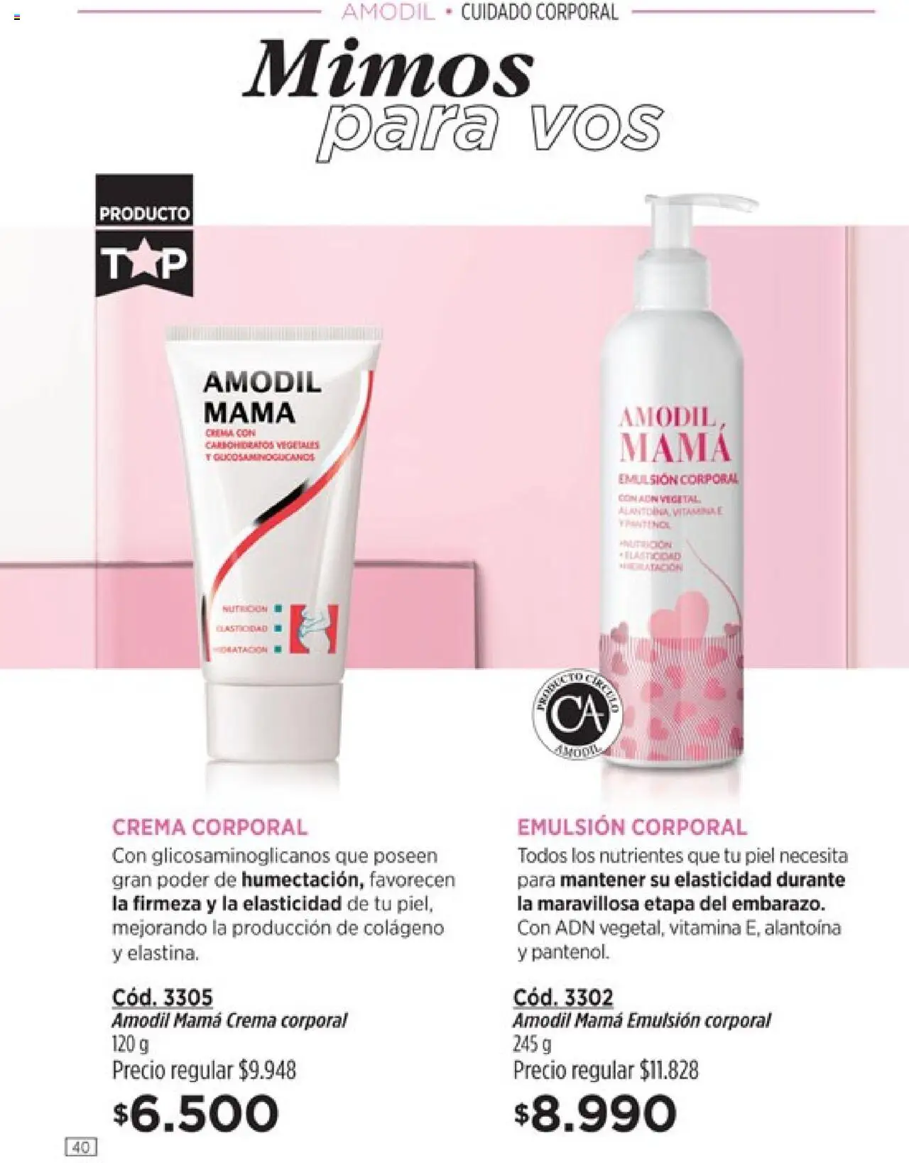 Catálogo Amodil Campaña 12 │ válido desde el 26.06.2025 | Página: 40 | Productos: Emulsión, Crema