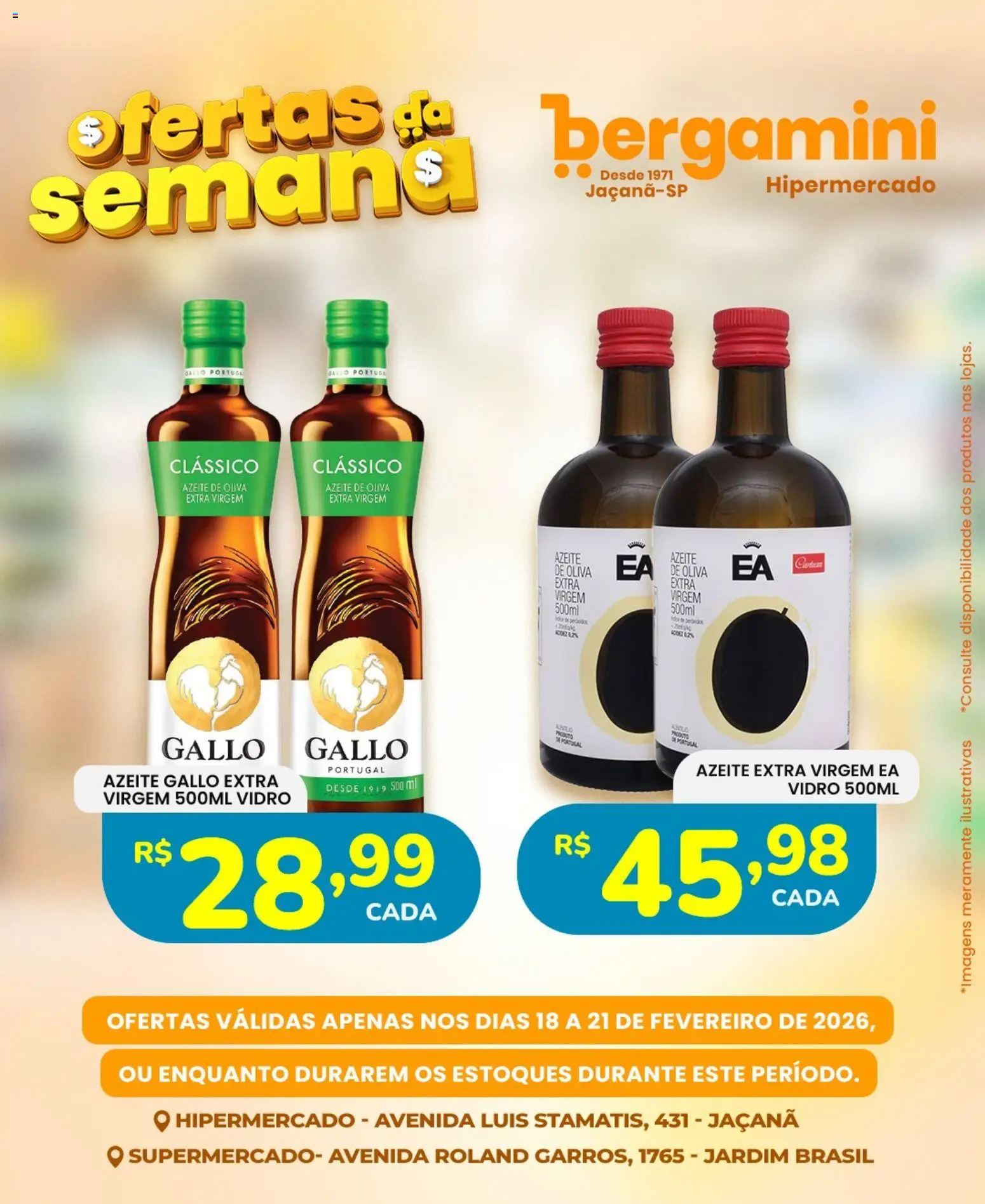 Supermercado Bergamini Folheto - válido de 18.02.2026 | Página: 4 | Produtos: Azeite