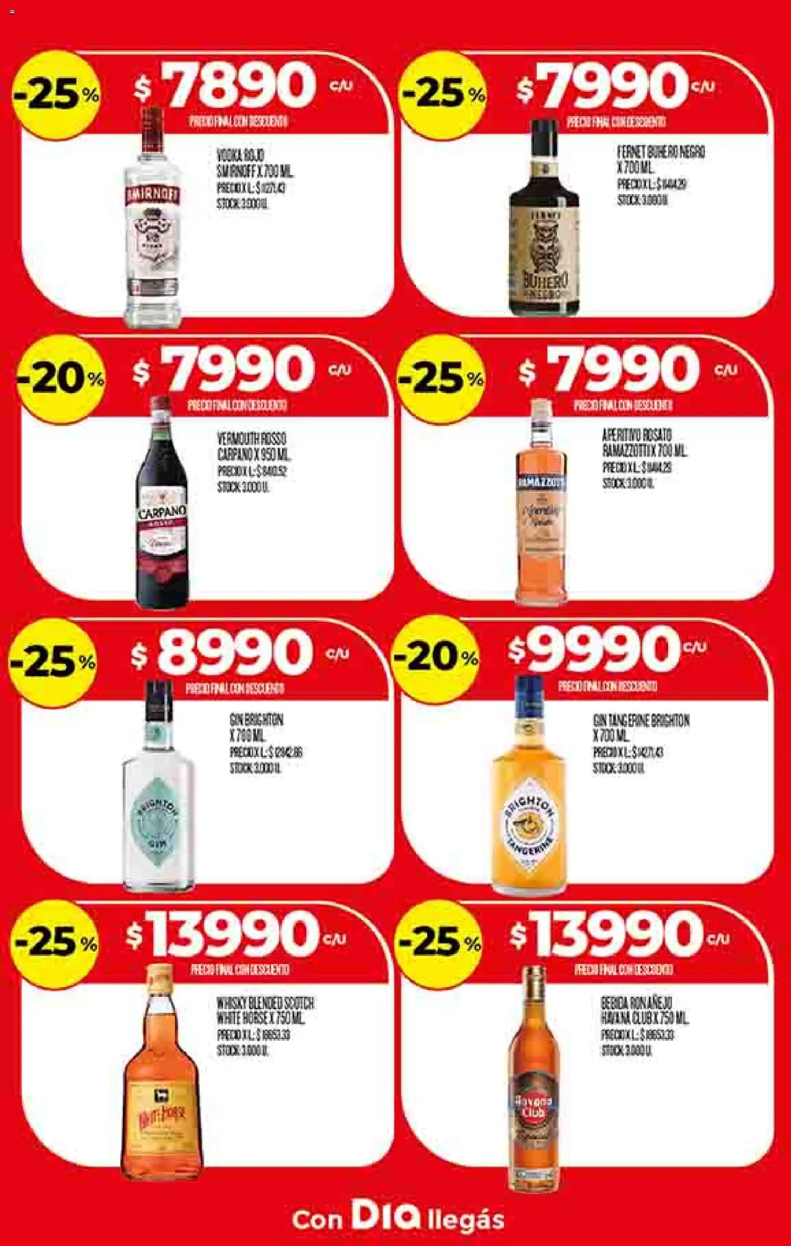 Supermercado DIA Ofertas │ válido desde el 14.01.2026 | Página: 18 | Productos: Whisky, Gin, Fernet