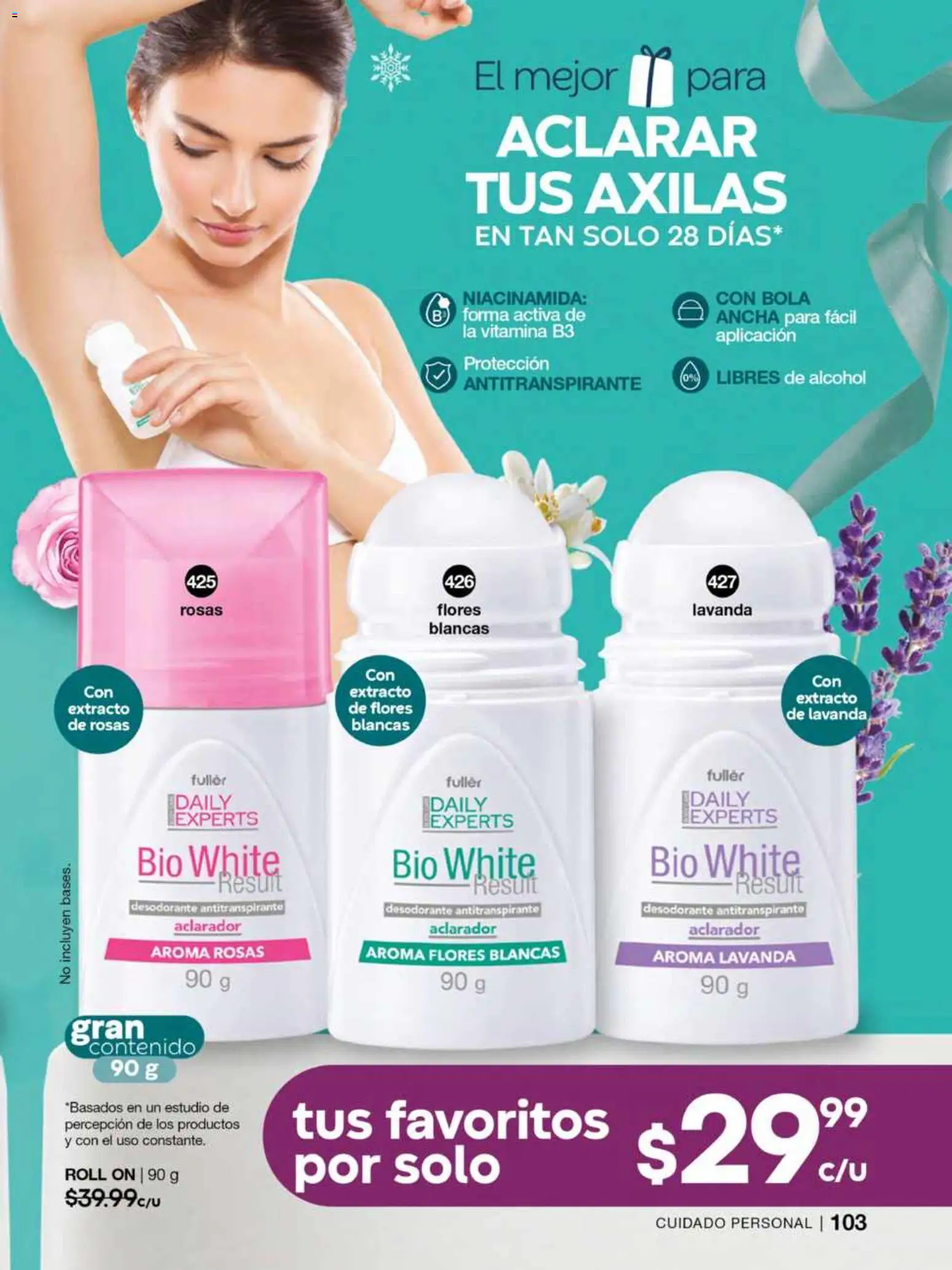 Nuevas ofertas de Fuller válidas en toda la República Mexicana desde el 12.11.2025. ¡Encuentra las mejores ofertas en Fuller campaña 16 2025! | Página: 105 | Productos: Desodorante, Antitranspirante