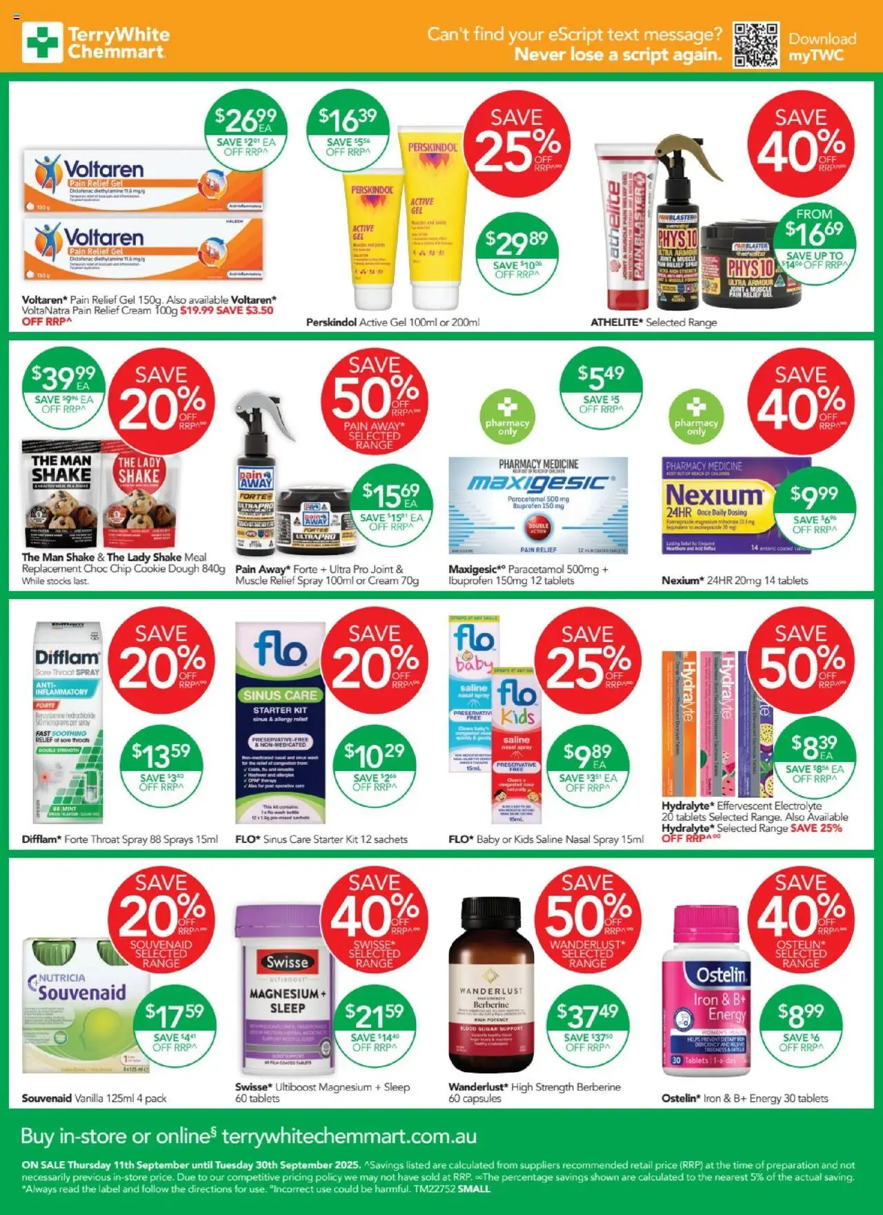 Terry White catalogue - valid from 11.09.2025 | Page: 5 | Products: Sugar, Nasal spray, Sinus, Allergy