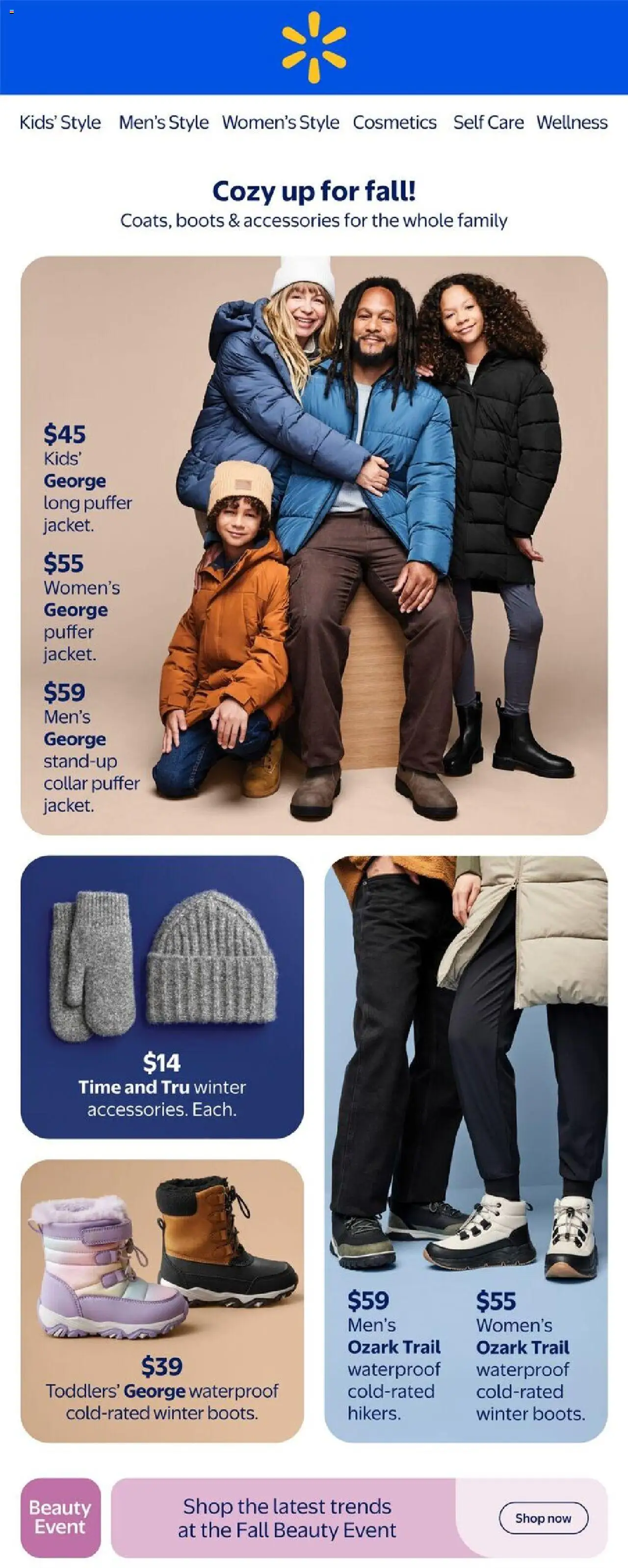 Walmart flyer valid from 25.09.2025 | Page: 1 | Products: Boots