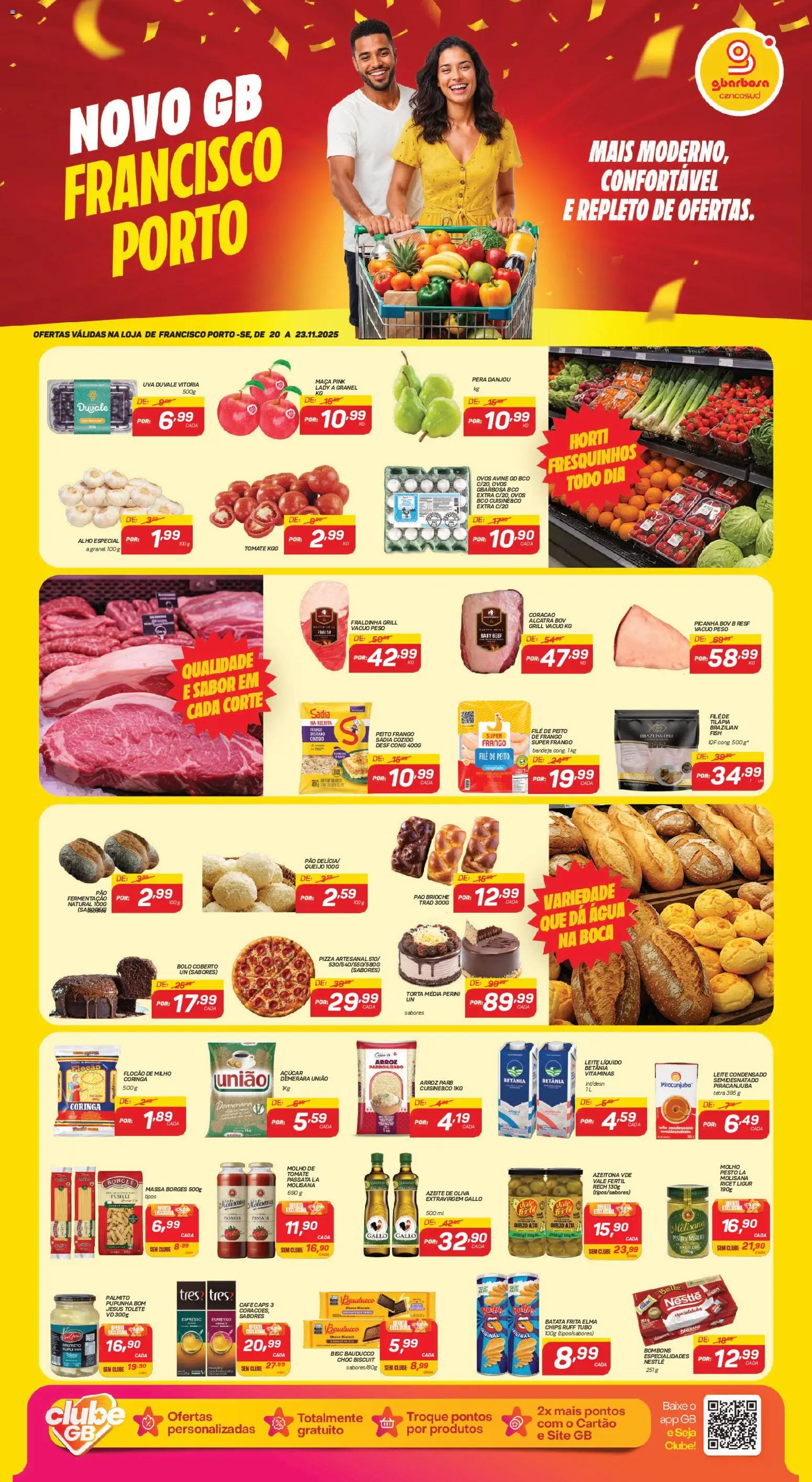 Gbarbosa Folheto - válido de 20.11.2025 | Página: 1 | Produtos: Pera, Picanha, Massa, Bolo