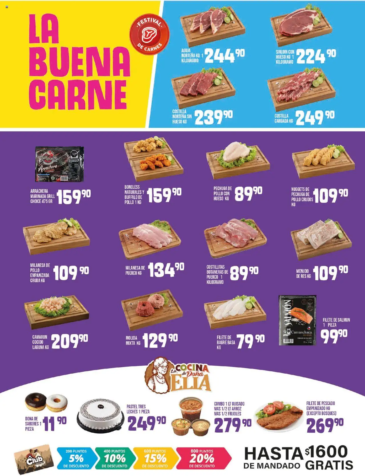 Nuevas ofertas de Alsuper válidas en toda la República Mexicana desde el 01.08.2025. ¡Encuentra las mejores ofertas en Alsuper - Folleto! | Página: 2 | Productos: Pollo, Milanesa, Pastel, Res