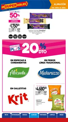 Vista previa La Anonima catálogo válido desde el 09.04.2026 | Página: 25 | Productos: Galletitas, Chocolate, Fideos