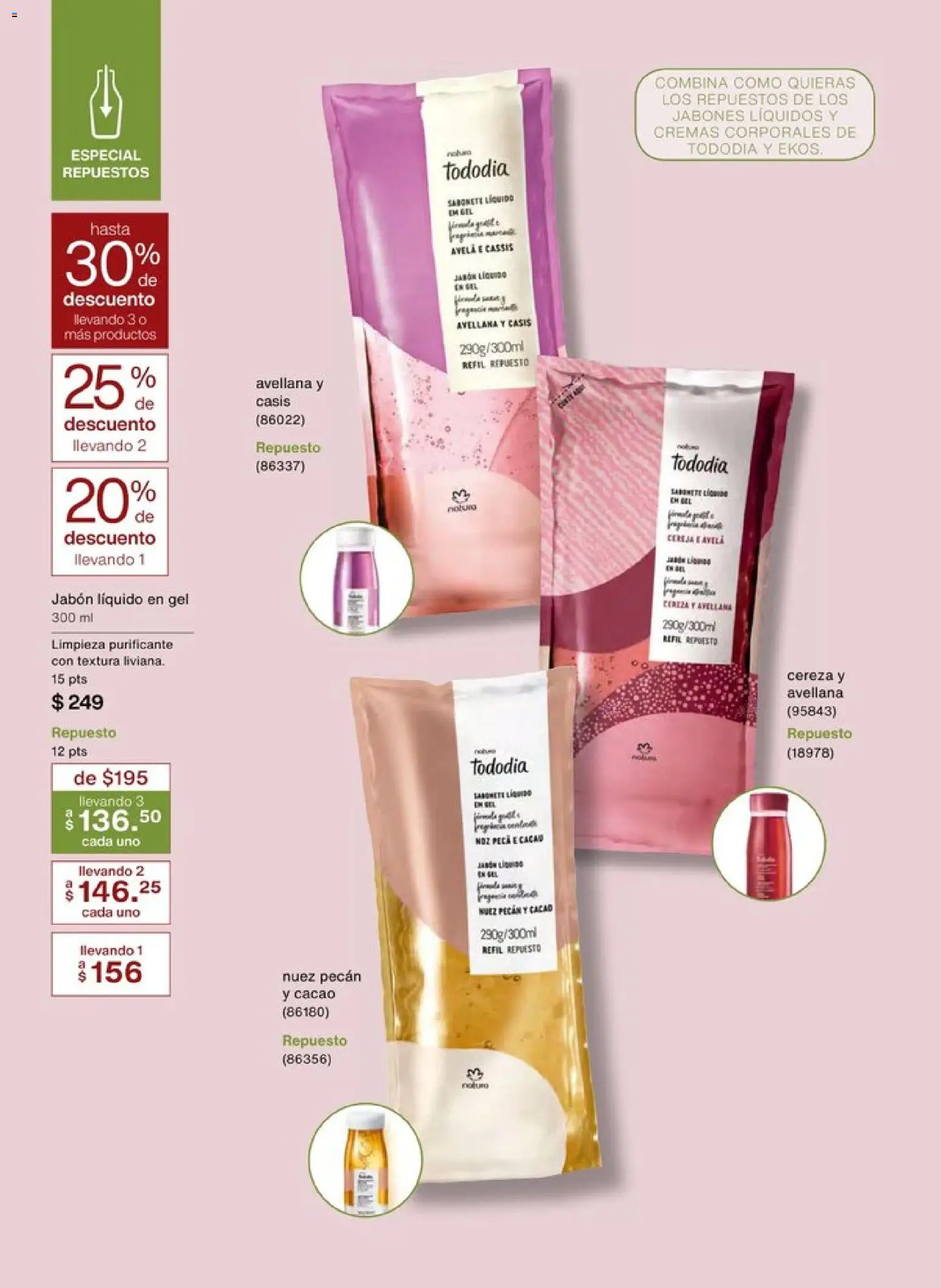 Nuevas ofertas de Natura válidas en toda la República Mexicana desde el 20.12.2025. ¡Encuentra las mejores ofertas en Natura campaña 1 2026! | Página: 94 | Productos: Jabón líquido, Nuez, Cacao, Jabón