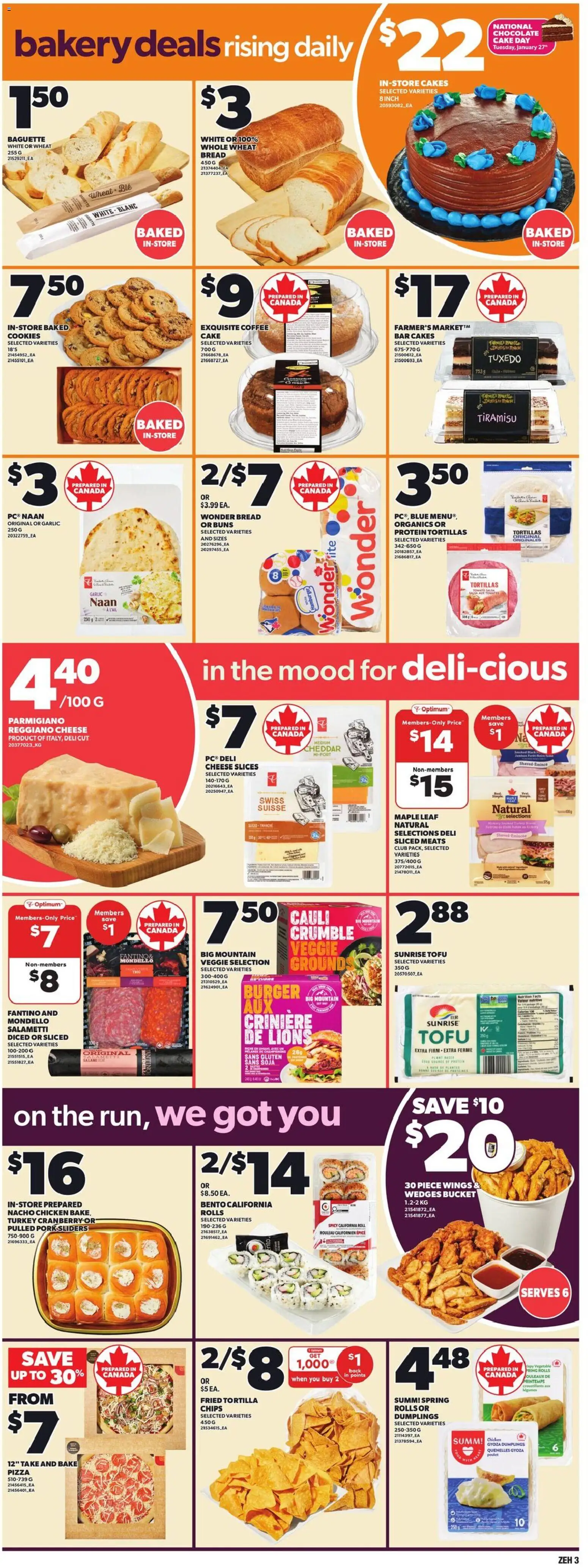 Zehrs flyer valid from 22.01.2026 | Page: 6 | Products: Chips, Cheese, Bread, Salami