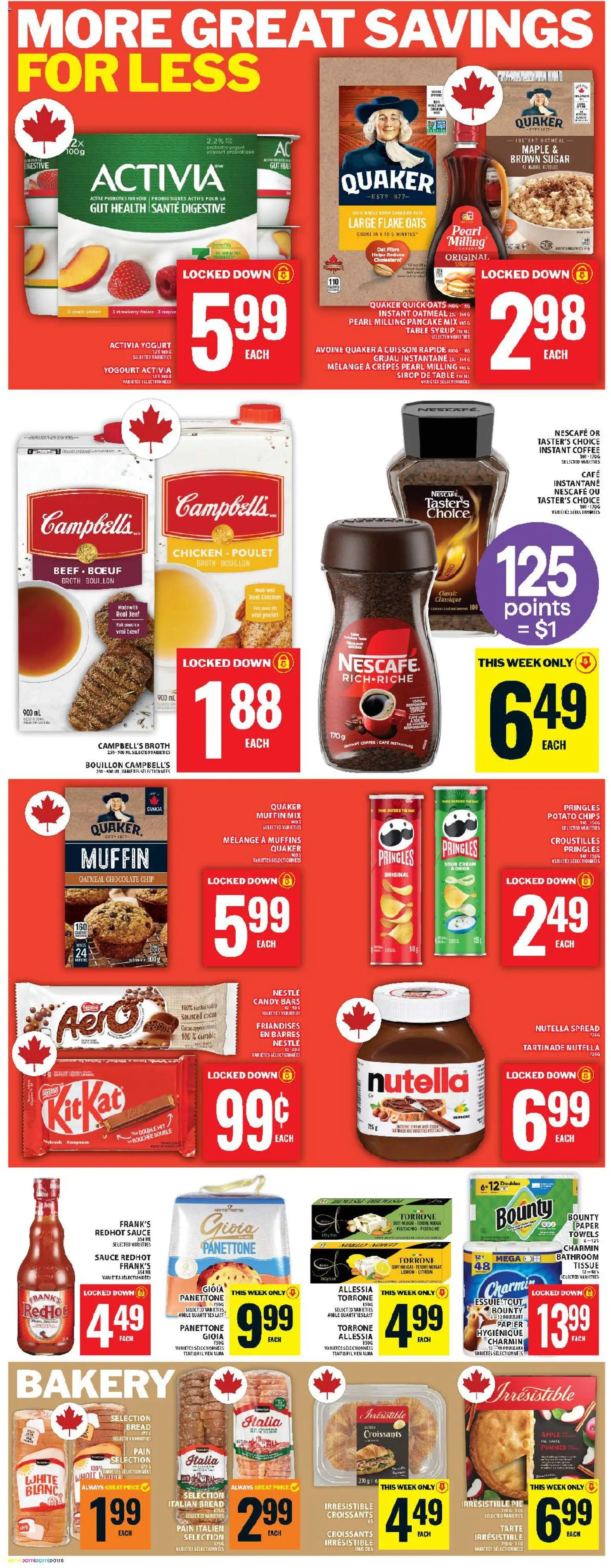 Food Basics flyer valid from 04.12.2025 | Page: 9 | Products: Sour cream, Beef, Table, Chocolate