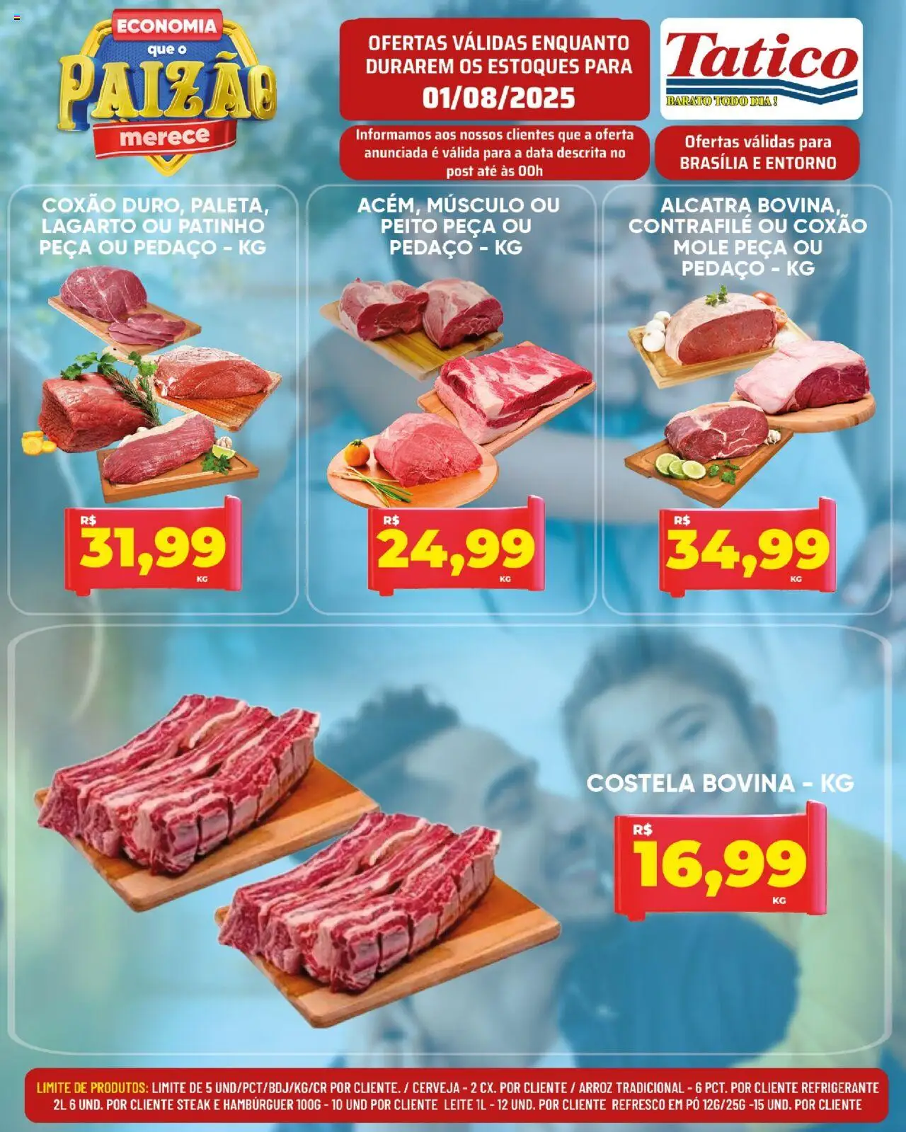 Tatico Folheto - válido de 01.08.2025 | Página: 9 | Produtos: Pó, Alcatra, Leite, Refrigerante
