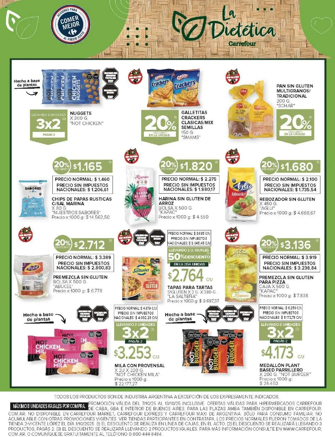 Carrefour ofertas │ válido desde el 07.10.2025 | Página: 14 | Productos: Teléfono, Bolsa, Galletitas, Caja