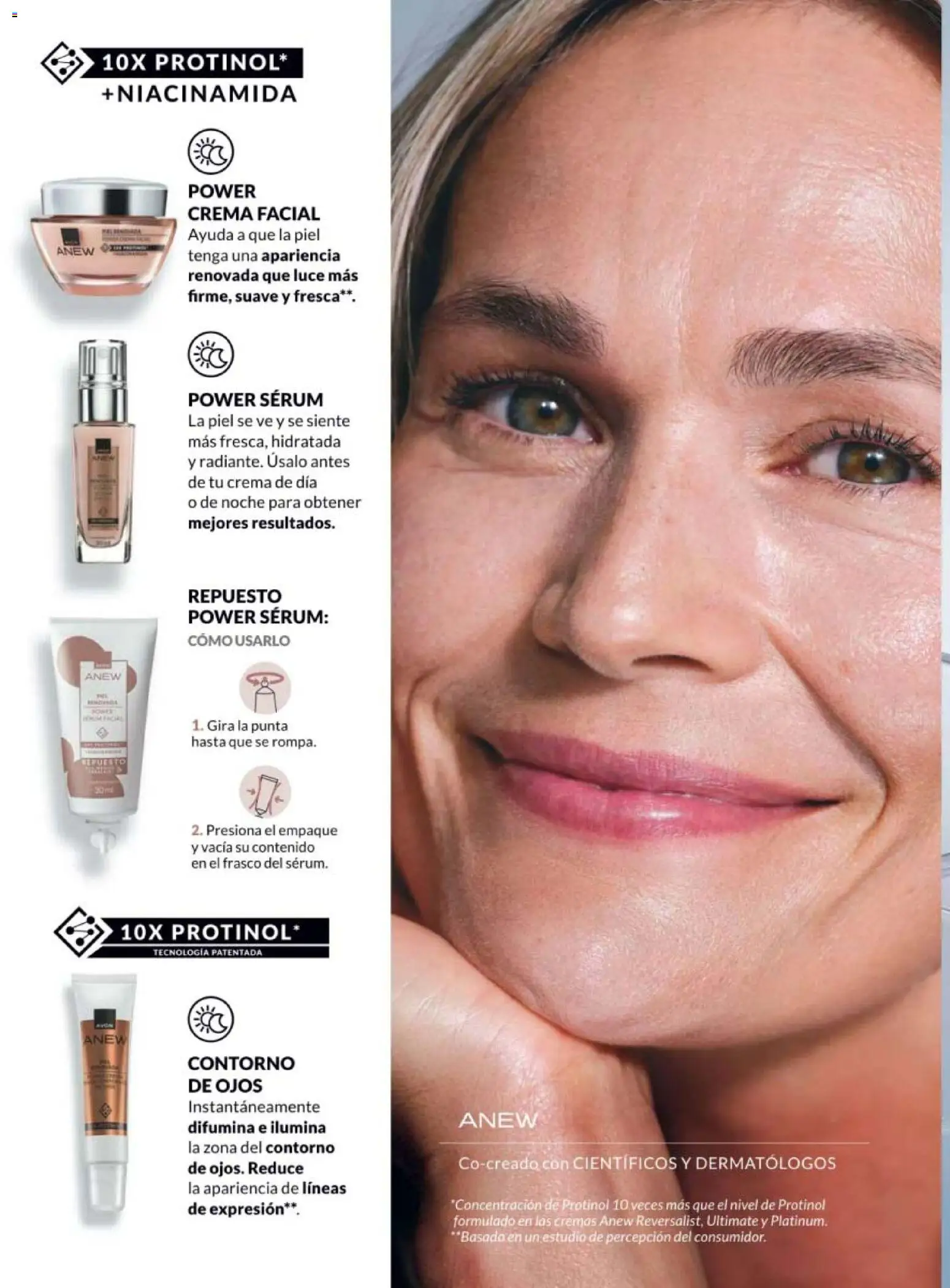 Nuevas ofertas de AVON válidas en toda la República Mexicana desde el 20.02.2026. ¡Encuentra las mejores ofertas en AVON campaña 4 2026! | Página: 188 | Productos: Contorno de ojos, Serum, Crema, Contorno