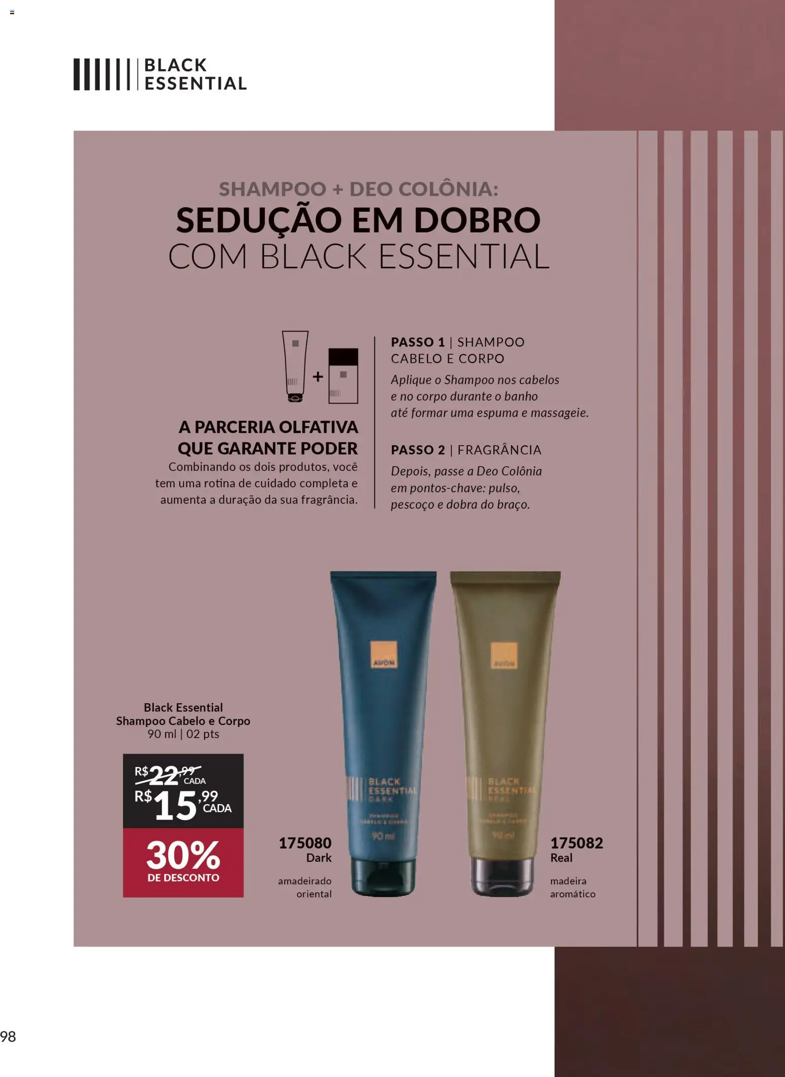 Avon Folheto - válido de 15.01.2026 | Página: 98 | Produtos: Shampoo, Fragrância