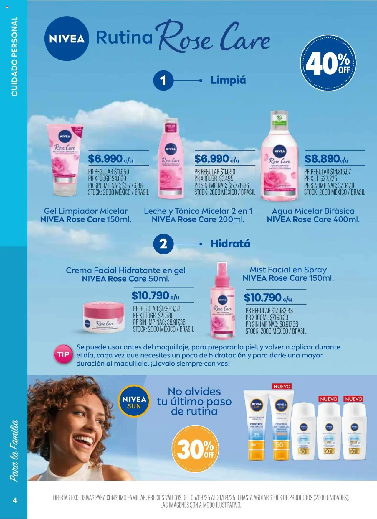 Pigmento catálogo │ válido desde el 05.08.2025 | Página: 4 | Productos: Agua, Leche, Limpiador, Crema