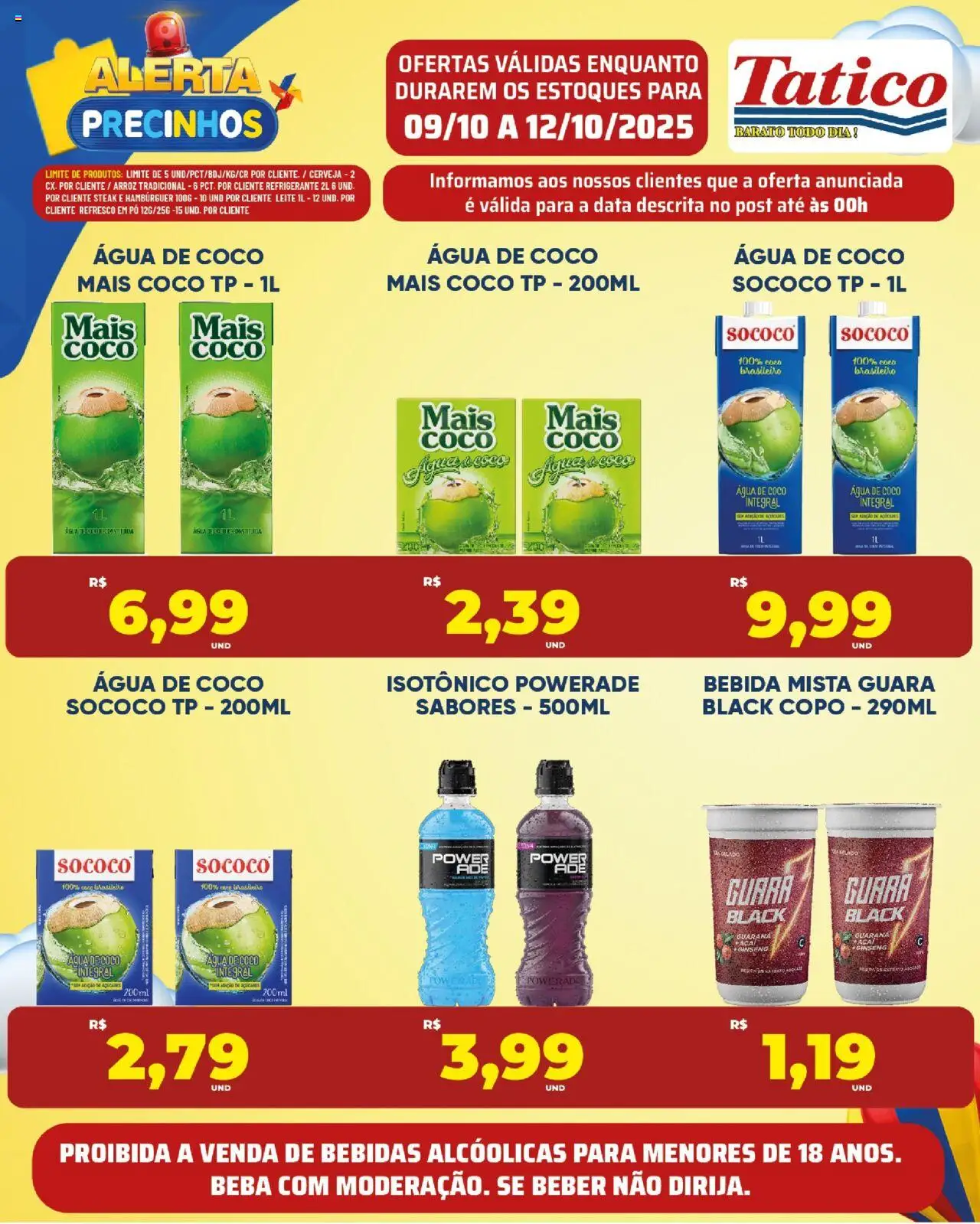 Tatico Folheto - válido de 10.10.2025 | Página: 29 | Produtos: Arroz, Bebida, Refrigerante, Açaí