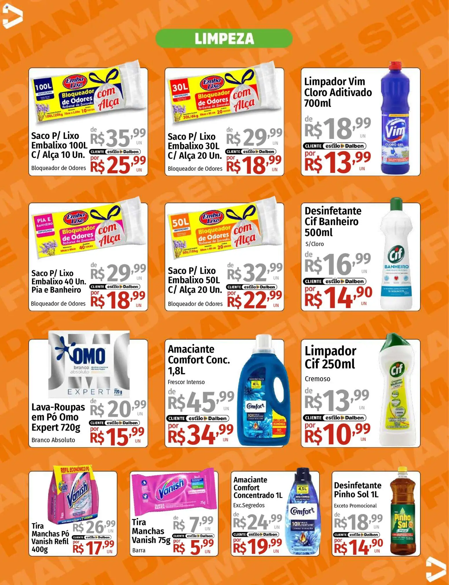 Supermercado Dalben Folheto - válido de 14.11.2025 | Página: 12 | Produtos: Perfume, Pia, Vanish, Desinfetante