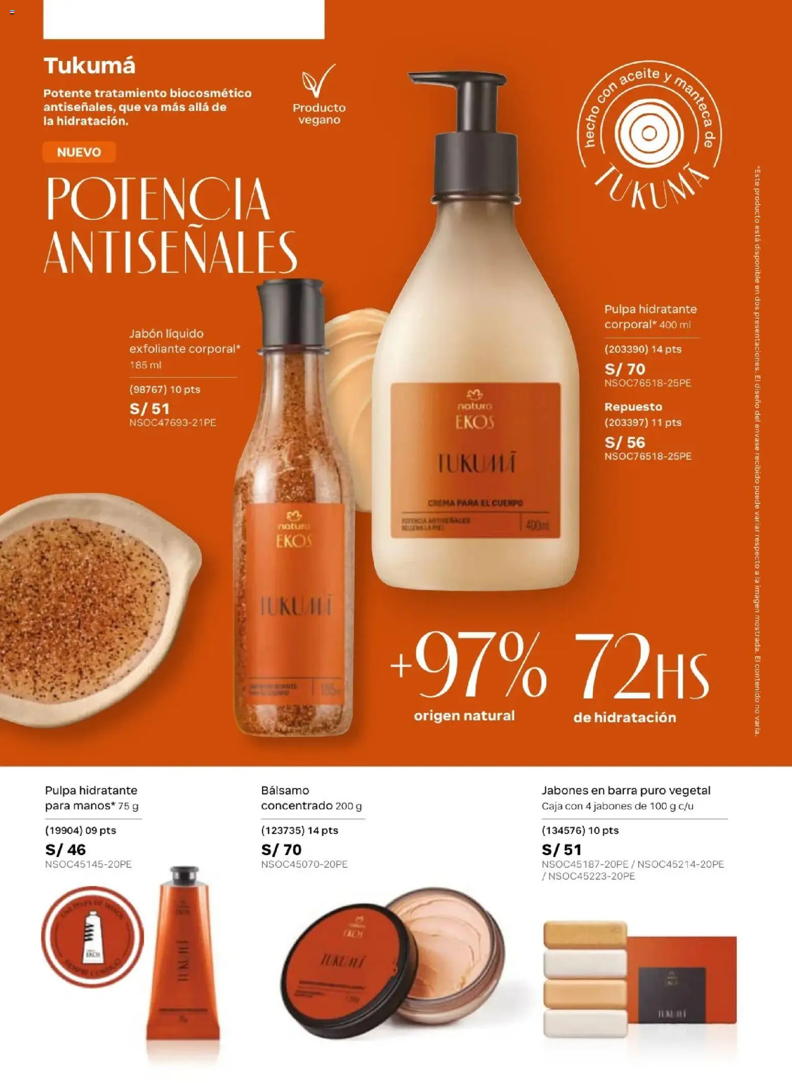 Catálogo Natura válido desde 20.02.2026 | Página: 98 | Productos: Exfoliante, Crema para el cuerpo, Caja, Crema
