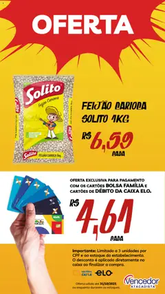Vencedor Atacadista - Ofertas da semana - Pré-Visualização do folheto da loja Vencedor Atacadista, válido de 07.10.2025 | Página: 8 | Produtos: Feijão, Caixa, Bolsa