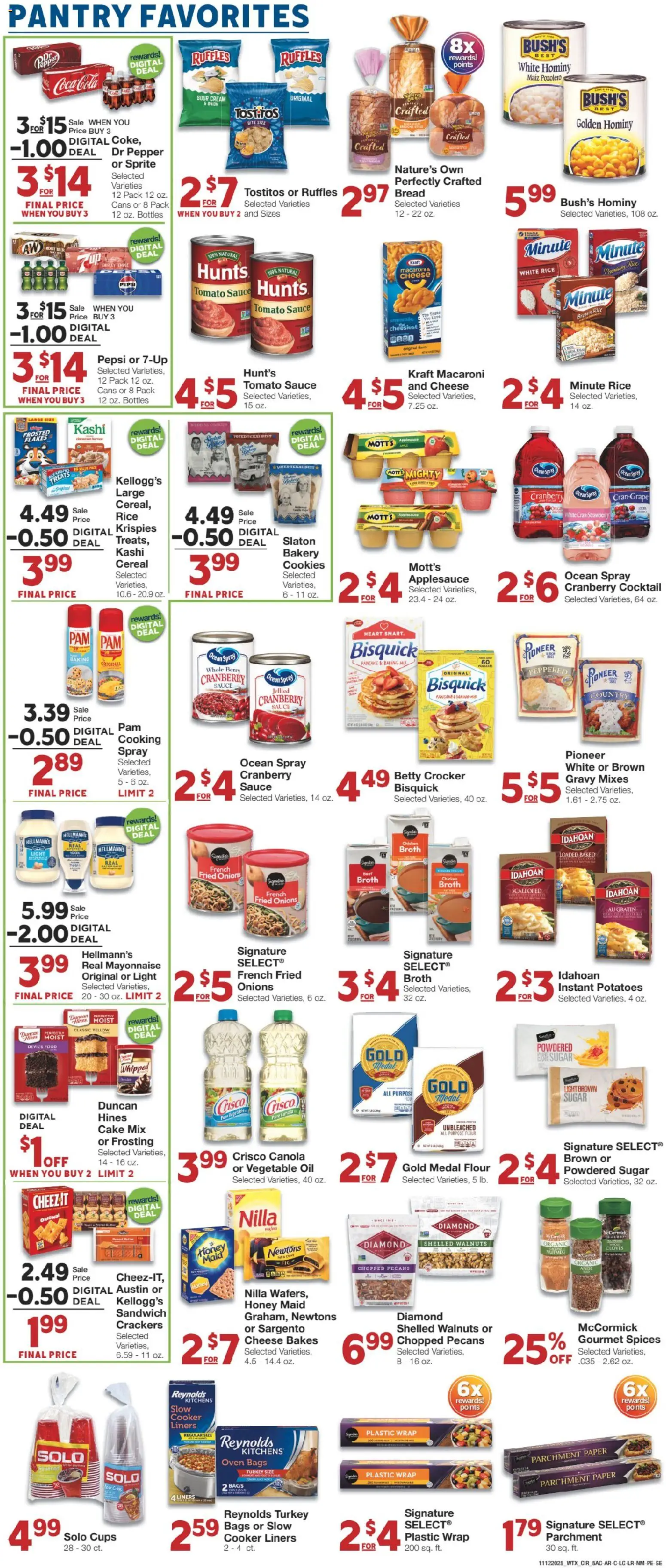 United Supermarkets Weekly Ad - valid from 11.11.2025 | Page: 5 | Products: Bakery, Cheese, Bread, Spices
