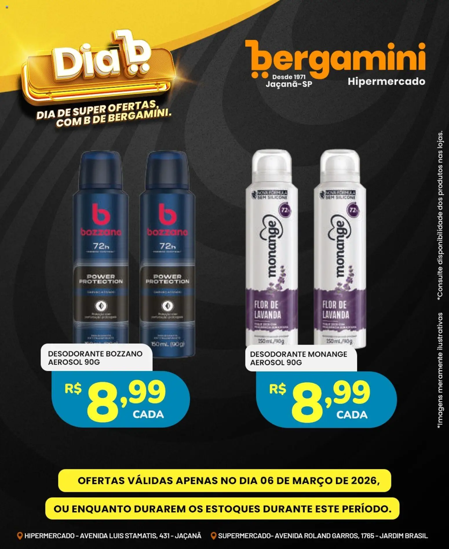 Supermercado Bergamini Folheto - válido de 06.03.2026 | Página: 15 | Produtos: Desodorante