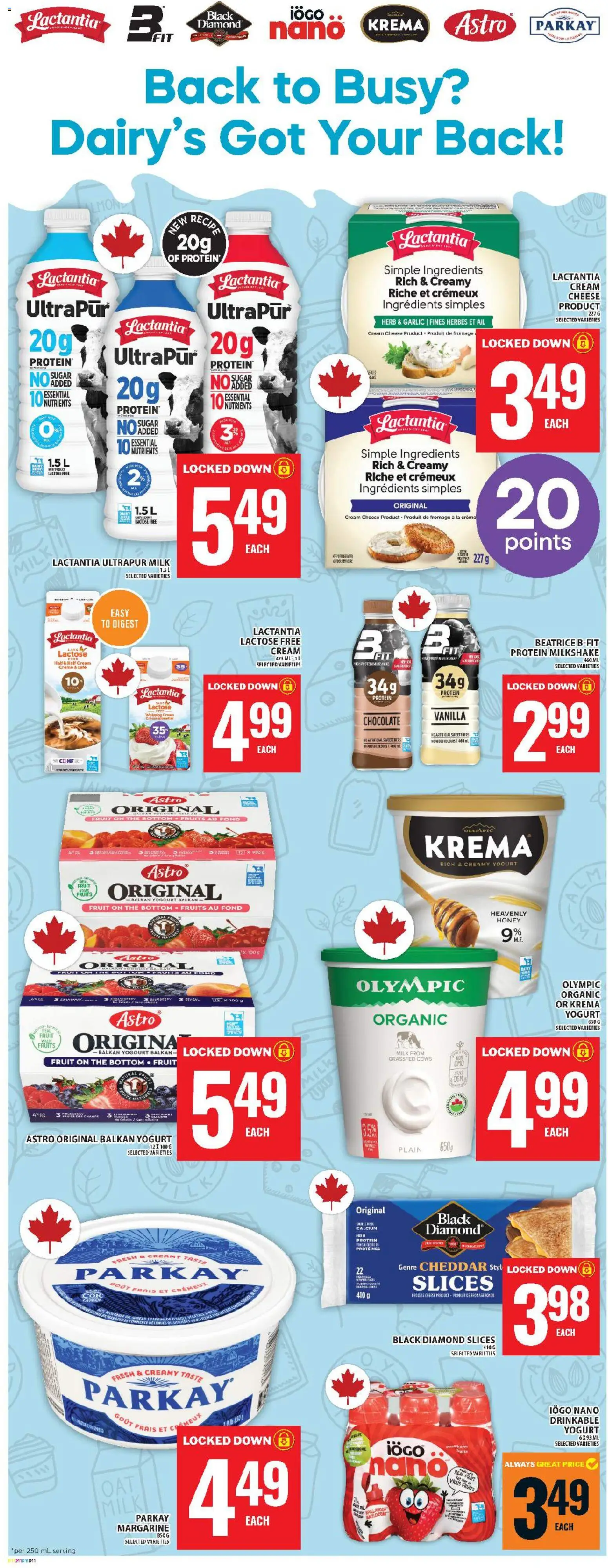 Food Basics flyer valid from 22.01.2026 | Page: 21 | Products: Cream, Milk, Yogurt, Chocolate