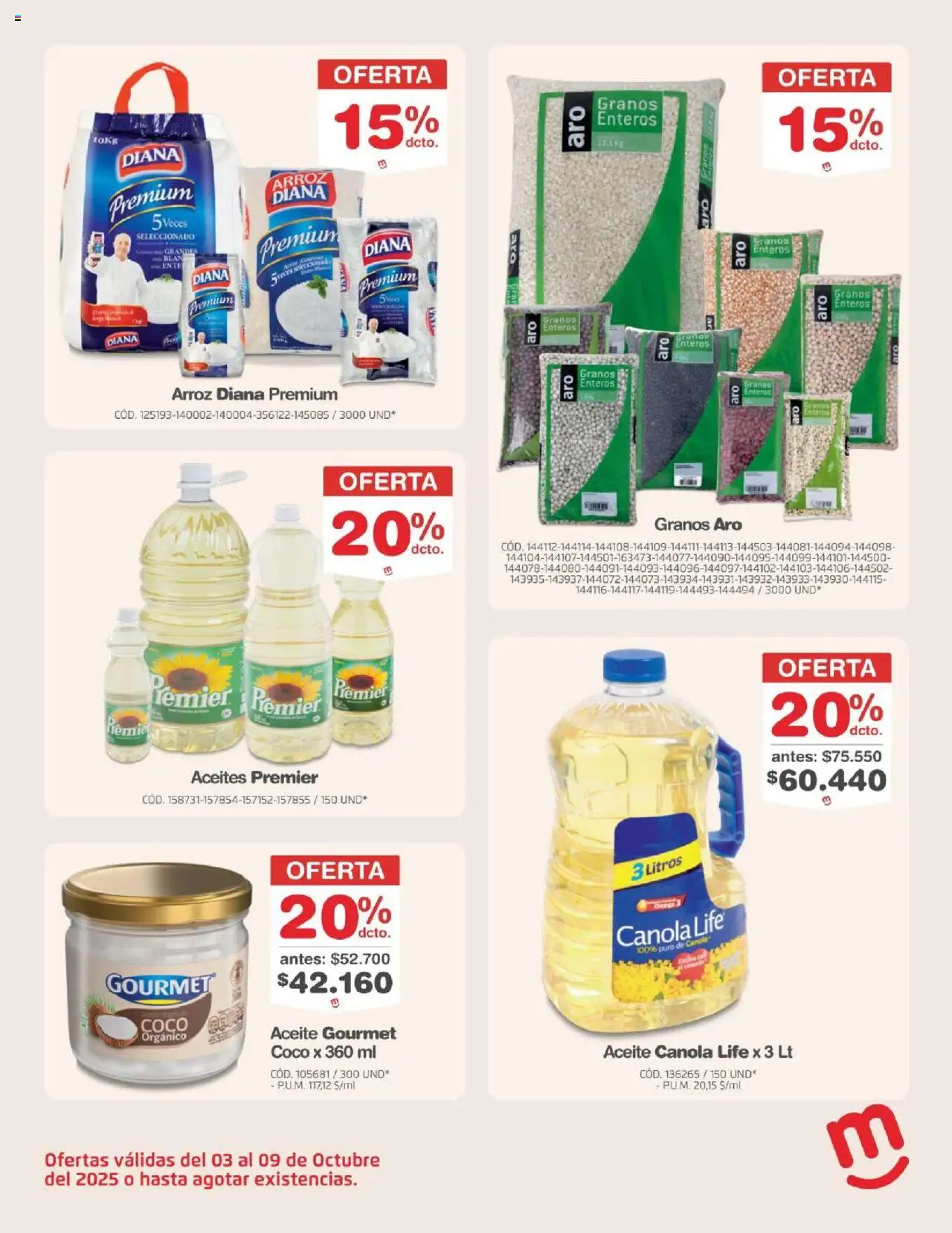 Makro revista - valida desde el 03.10.2025 | Página: 6 | Productos: Arroz, Coco, Aceite