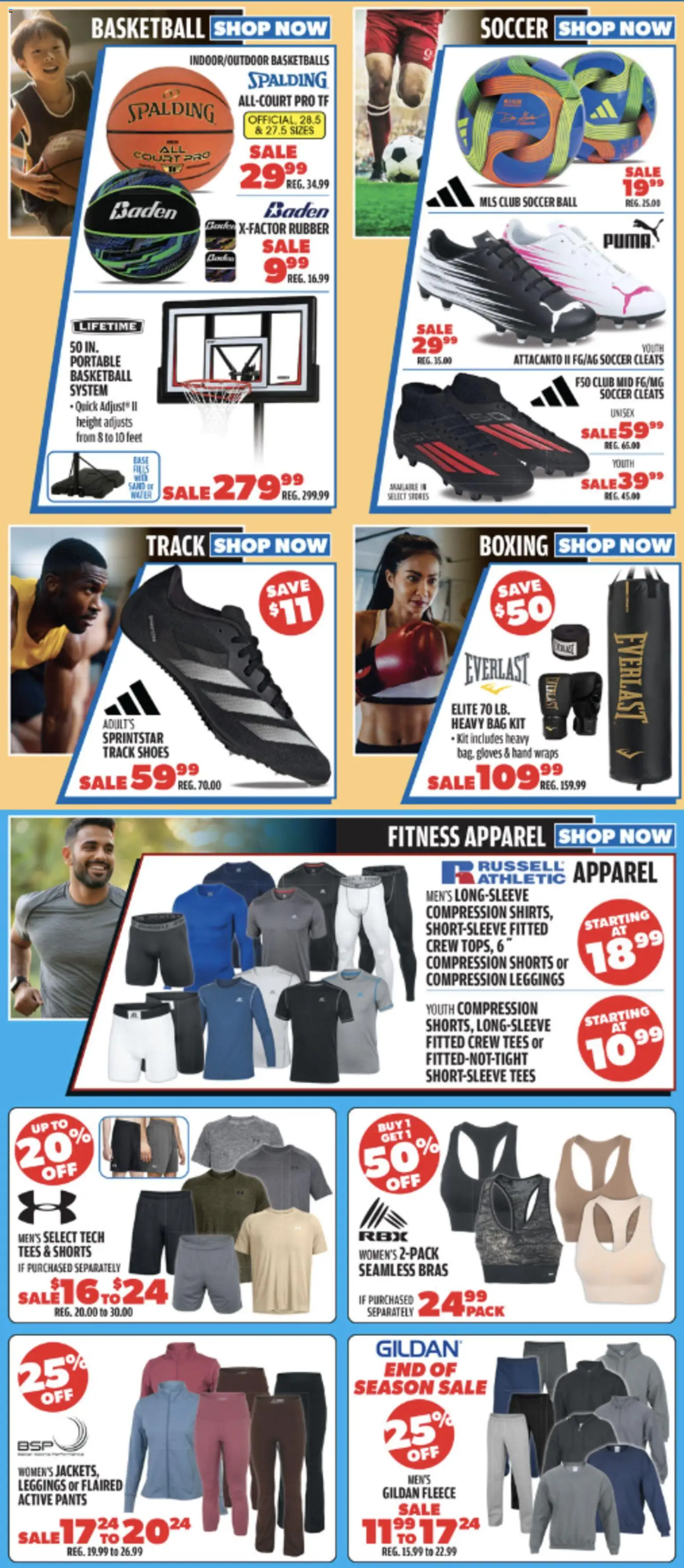 Big 5 Sporting Goods Weekly Ad - valid from 06.03.2026 | Page: 4 | Products: Pants, Shorts, Leggings, Bag