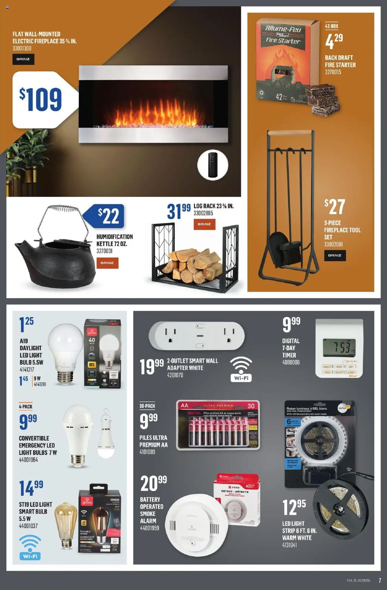 Canac flyer valid from 02.10.2025 | Page: 7 | Products: Adapter, Kettle, Battery