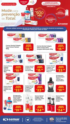 Semar Supermercado ofertas Colgate - Pré-Visualização do folheto da loja Semar Supermercado, válido de 01.04.2026