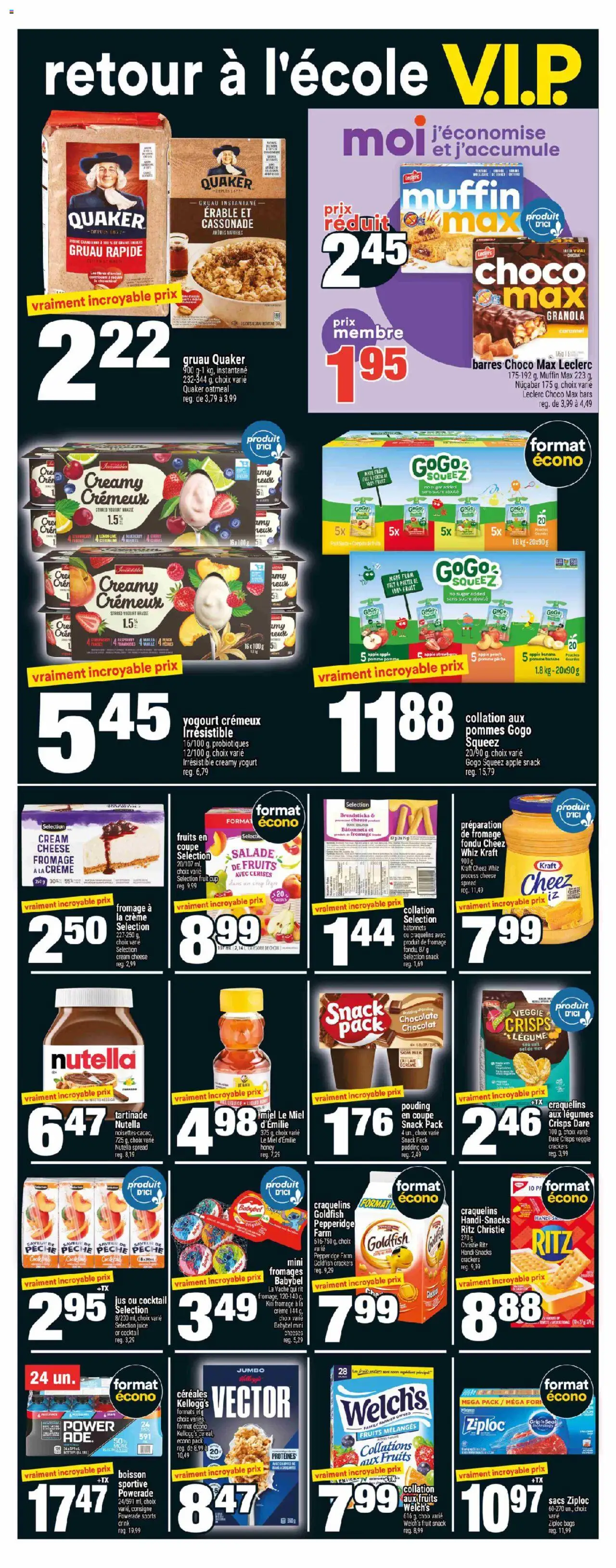 Super C flyer valid from 14.08.2025 | Page: 9 | Products: Cream, Oven, Yogurt, Juice