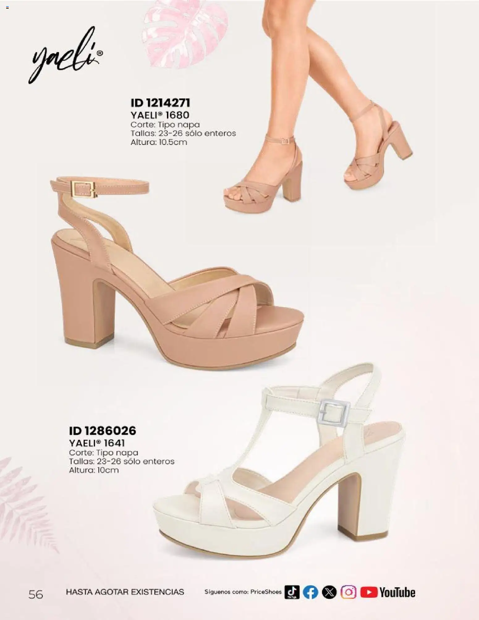 Nuevas ofertas de Price Shoes válidas en toda la República Mexicana desde el 23.04.2026. ¡Encuentra las mejores ofertas en Price Shoes catálogo Sandalias Fiesta & Vestir! | Página: 56