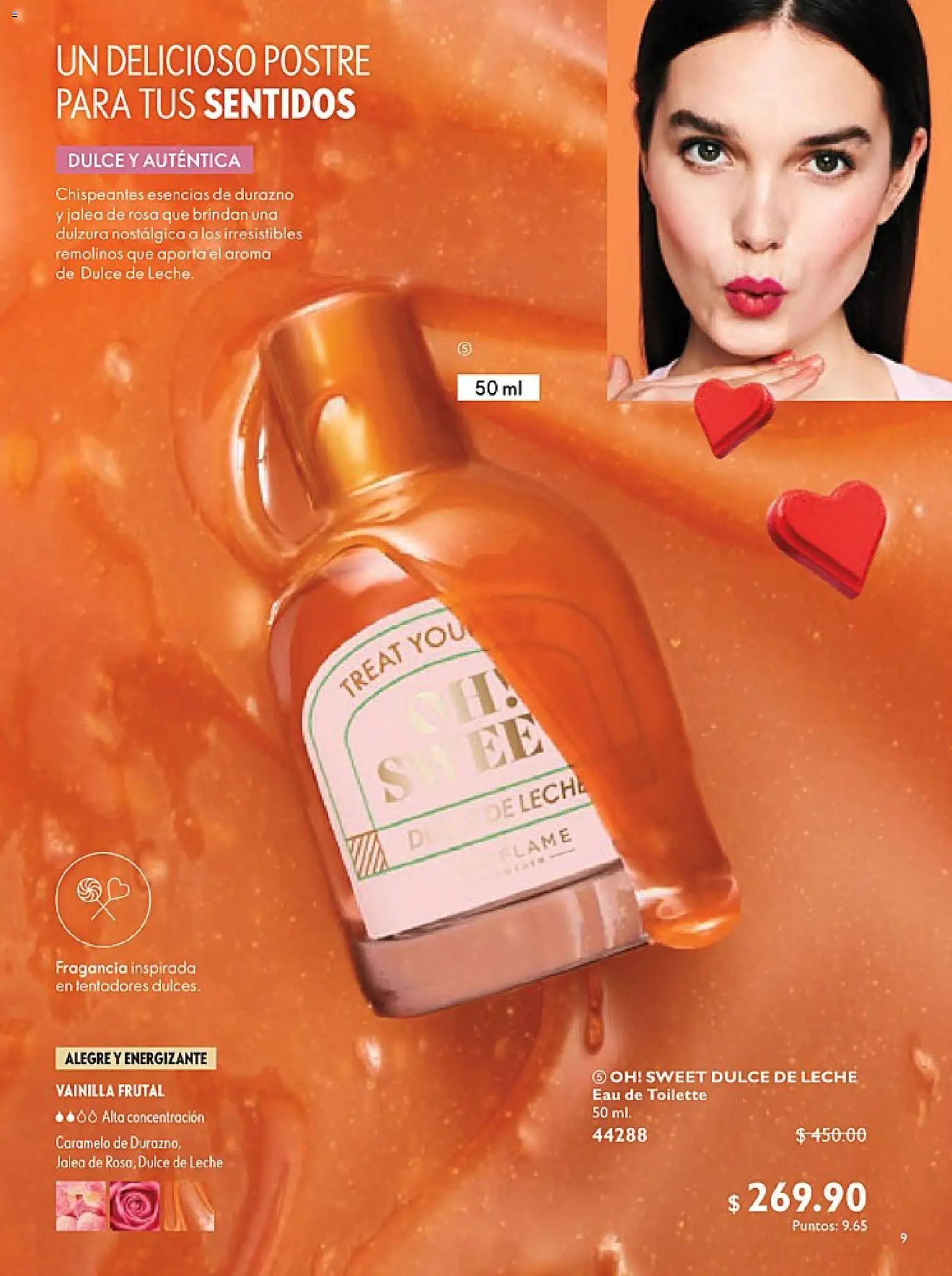 Nuevas ofertas de Oriflame válidas en toda la República Mexicana desde el 24.01.2026. ¡Encuentra las mejores ofertas en Oriflame campaña 2 2026! | Página: 9 | Productos: Durazno, Dulce de leche, Esencias, Fragancia