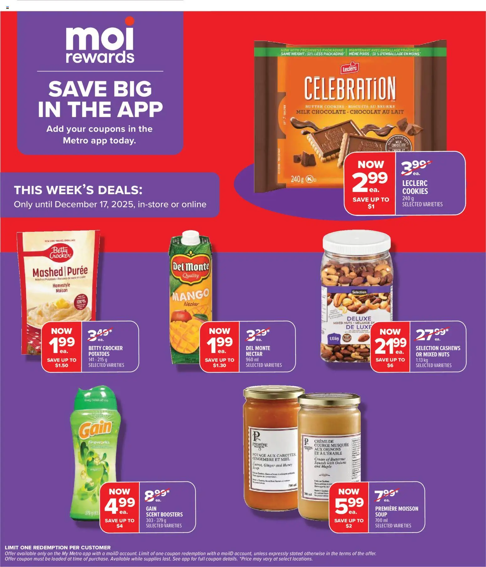 Metro flyer valid from 11.12.2025 | Page: 6 | Products: Cookies, Potatoes, Milk, Chocolate