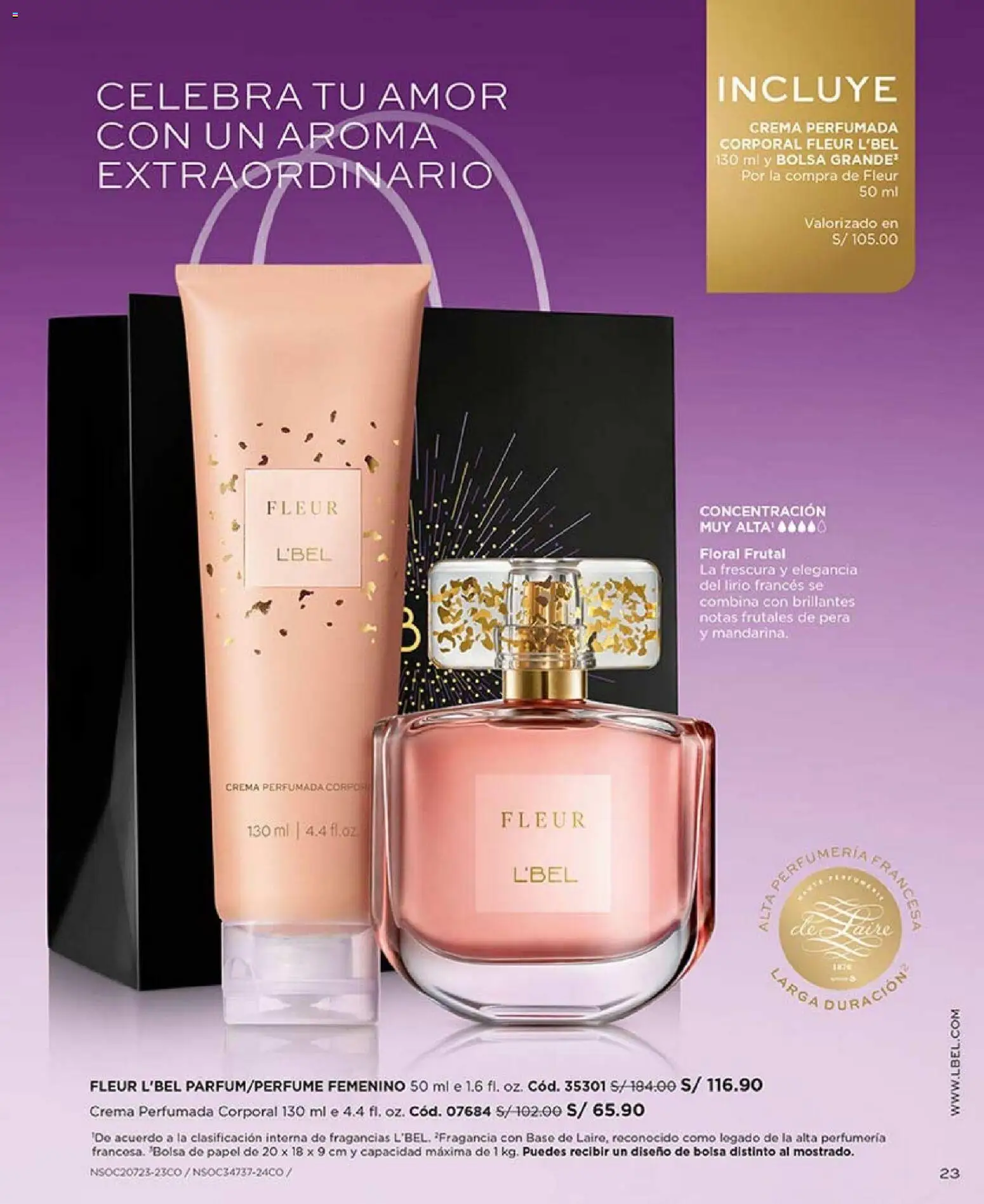 Catálogo L'Bel válido desde 17.01.2026 | Página: 23 | Productos: Crema, Bolsa