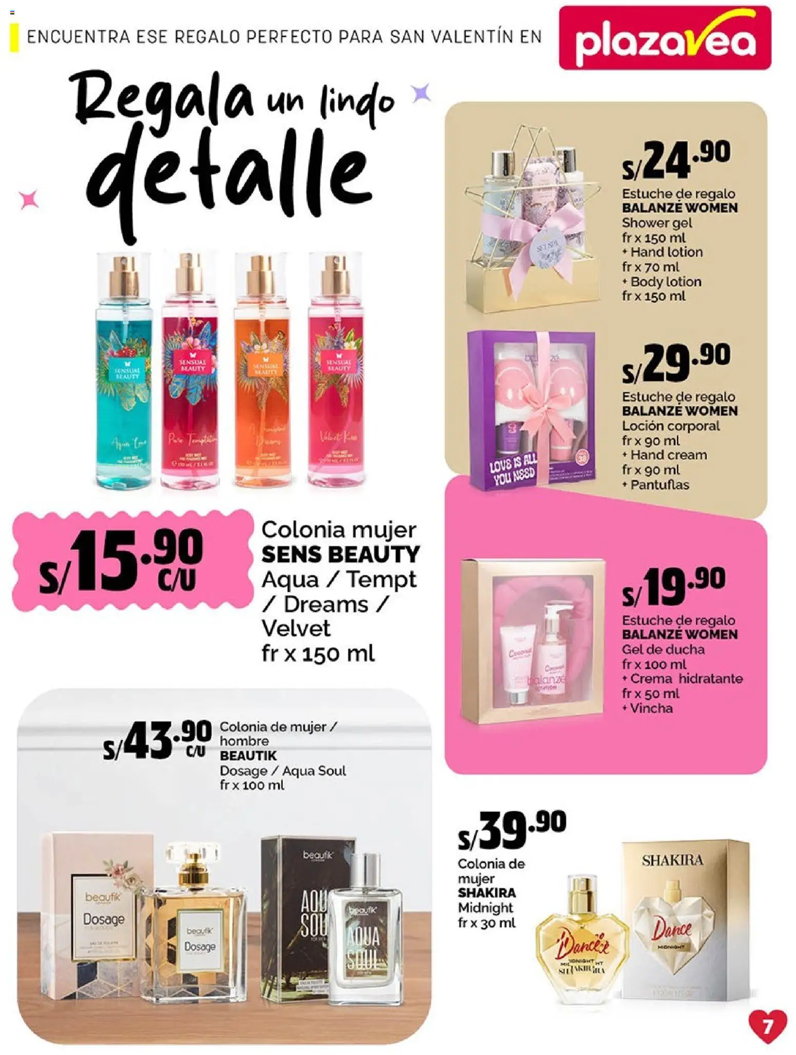 Catálogo Plaza Vea válido desde 02.02.2026 | Página: 7 | Productos: Gel de ducha, Ducha, Crema, Pantuflas