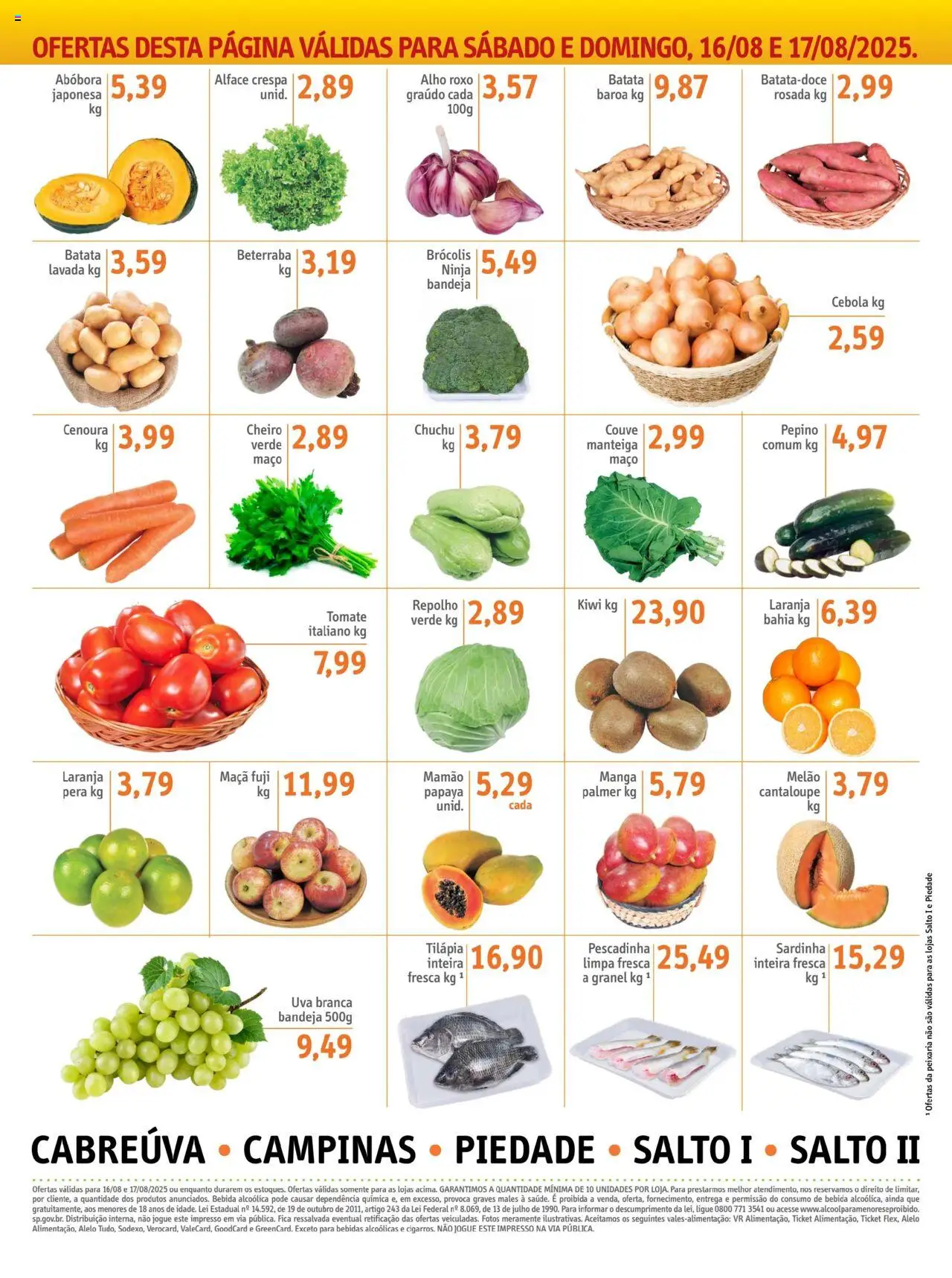 Sonda Folheto - válido de 15.08.2025 | Página: 7 | Produtos: Melão, Abóbora, Alho, Cebola