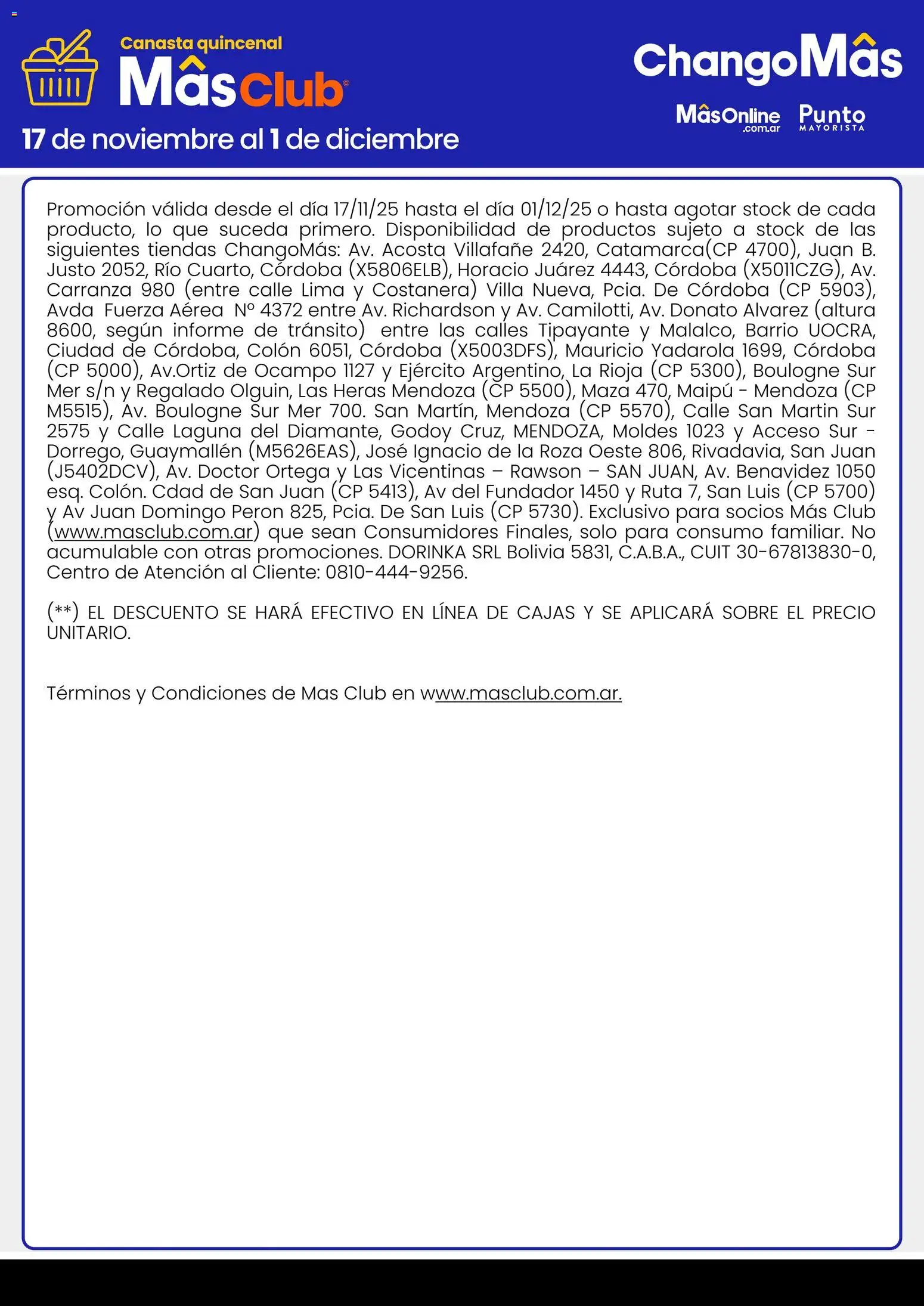 Punto Mayorista catálogo Club │ válido desde el 17.11.2025 | Página: 2 | Productos: Sobre, Lima, Maza, Canasta