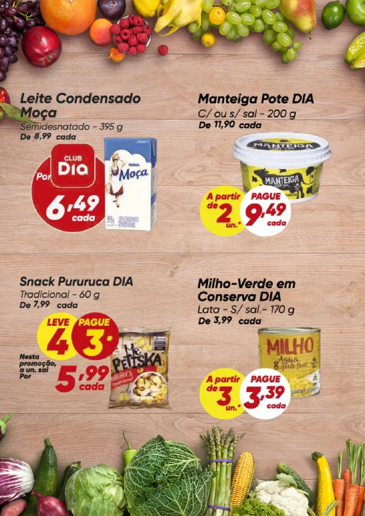 Dia Folheto - válido de 04.08.2025 | Página: 2 | Produtos: Leite, Manteiga, Sal, Leite condensado