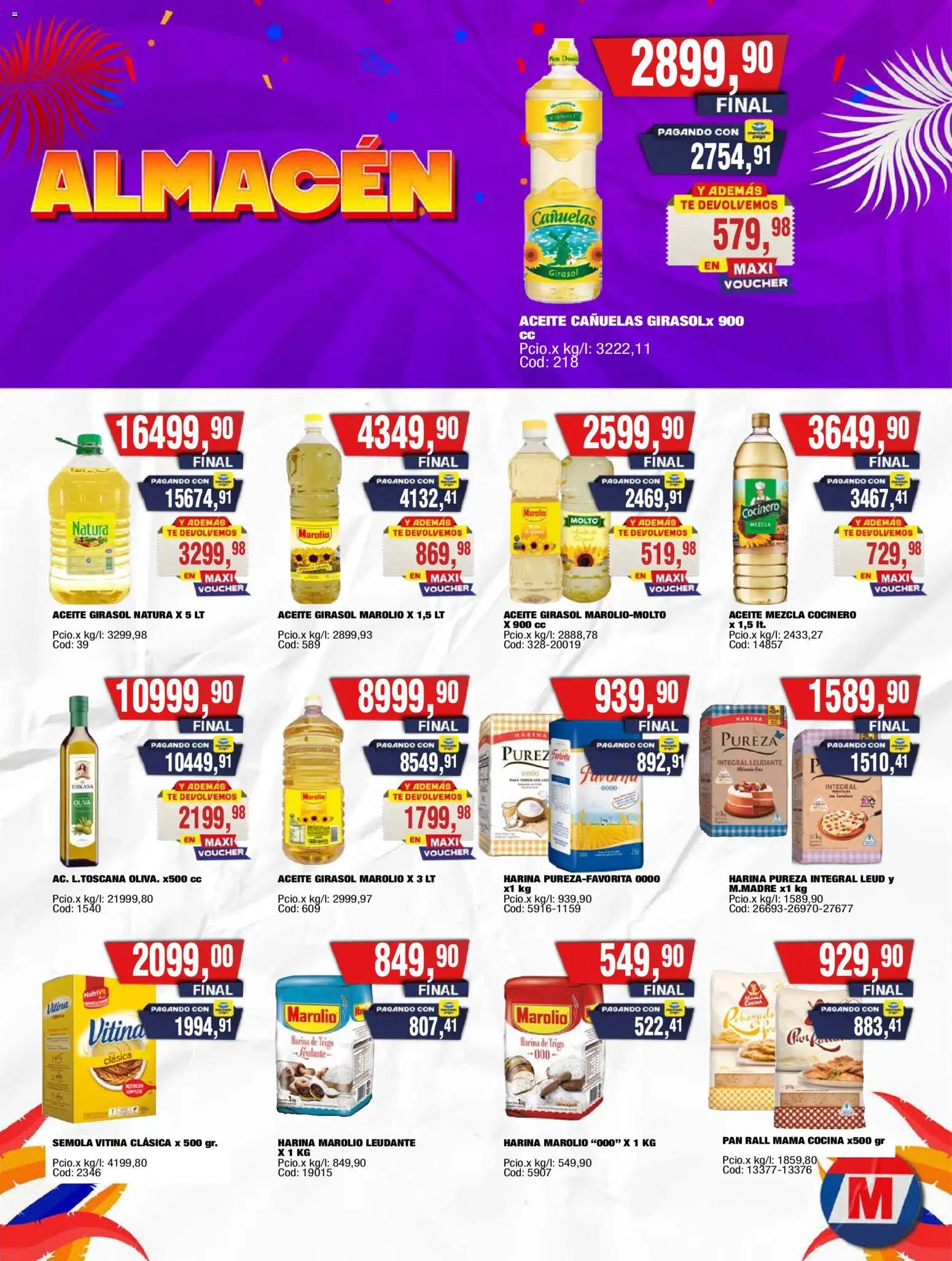 Maxiconsumo ofertas │ válido desde el 16.02.2026 | Página: 3 | Productos: Harina, Aceite, Pan, Té