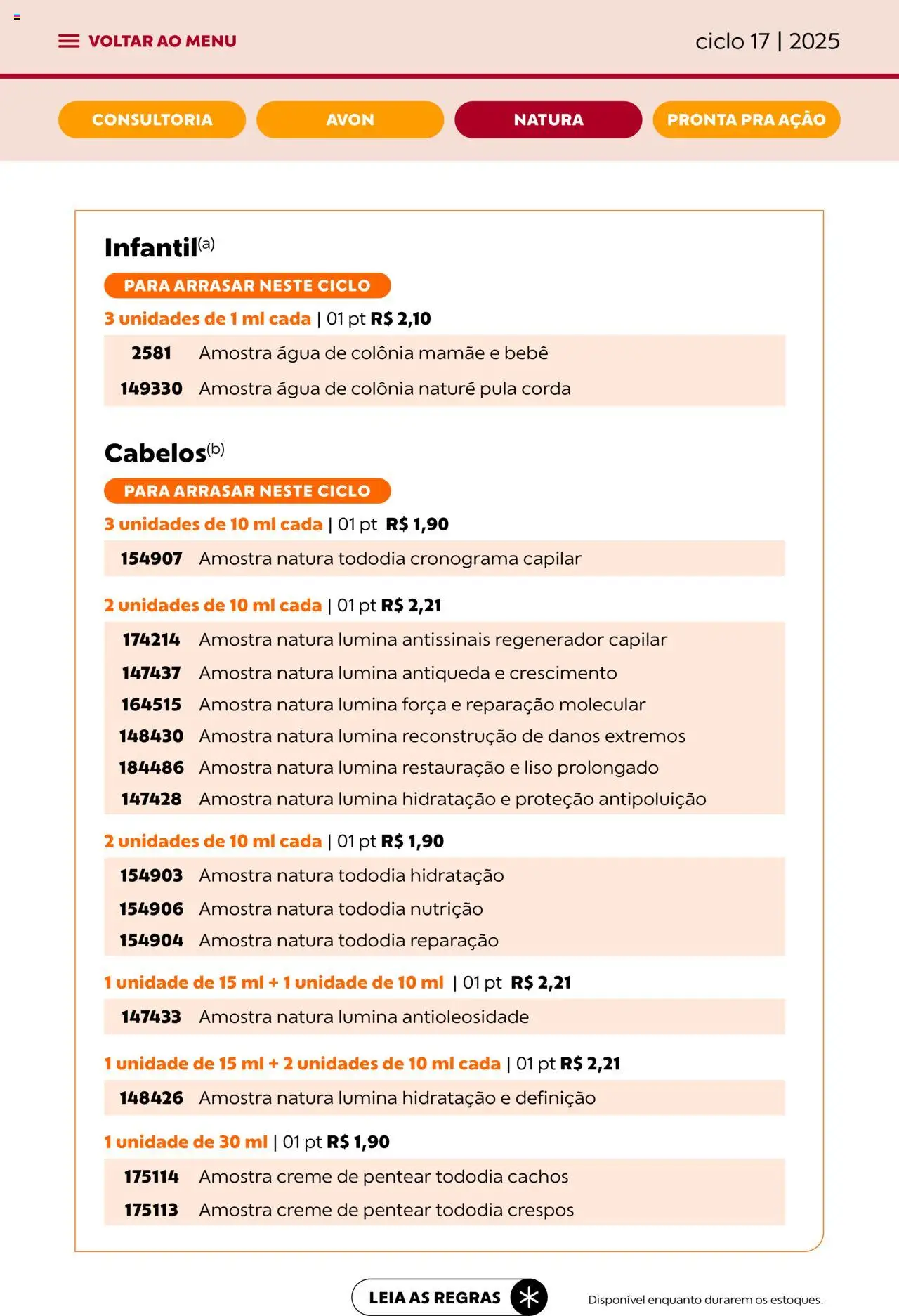 Avon Folheto - válido de 07.10.2025 | Página: 70 | Produtos: Corda, Creme