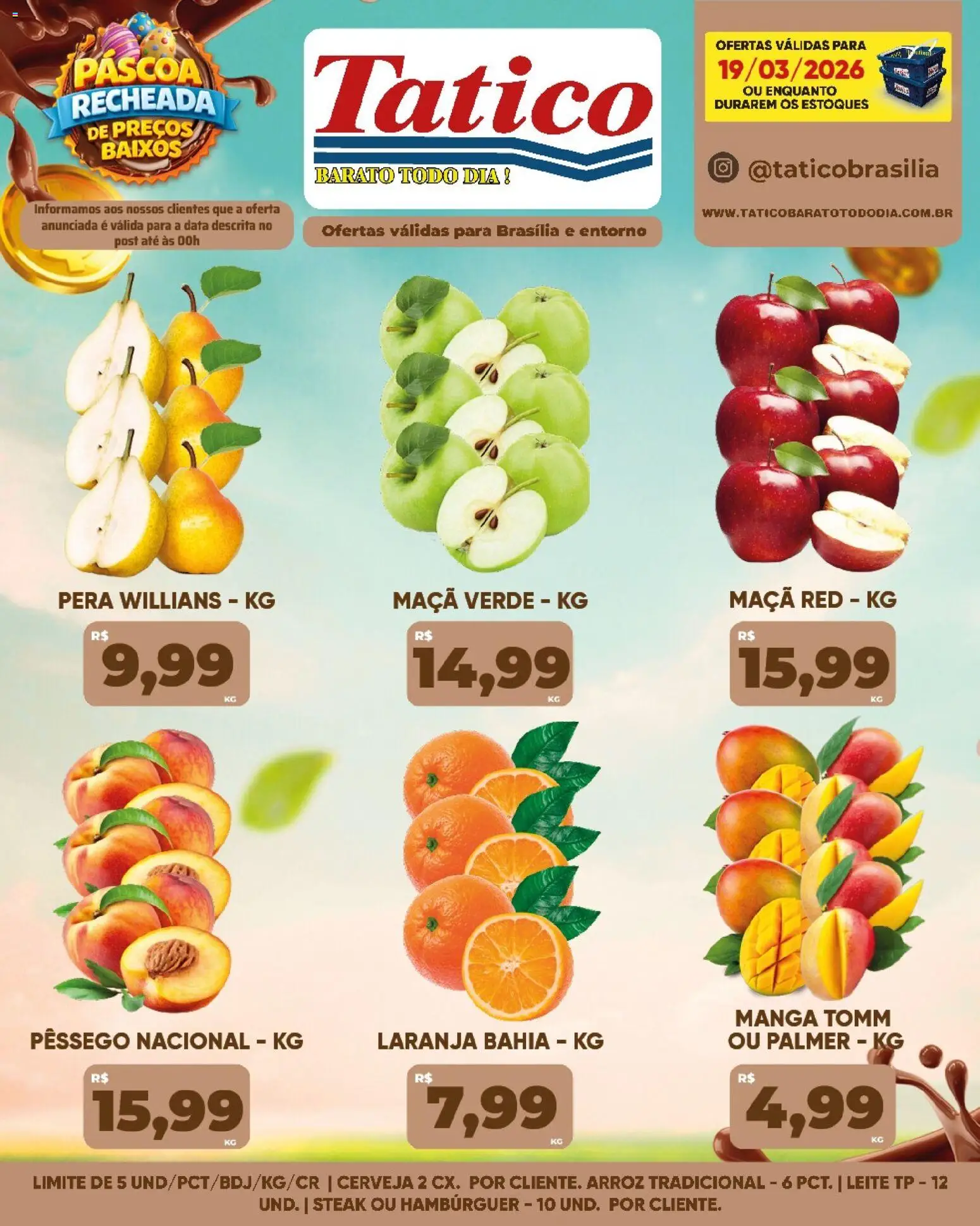 Tatico ofertas do Dia Folheto - válido de 19.03.2026 | Página: 32 | Produtos: Leite, Cerveja, Arroz, Hambúrguer