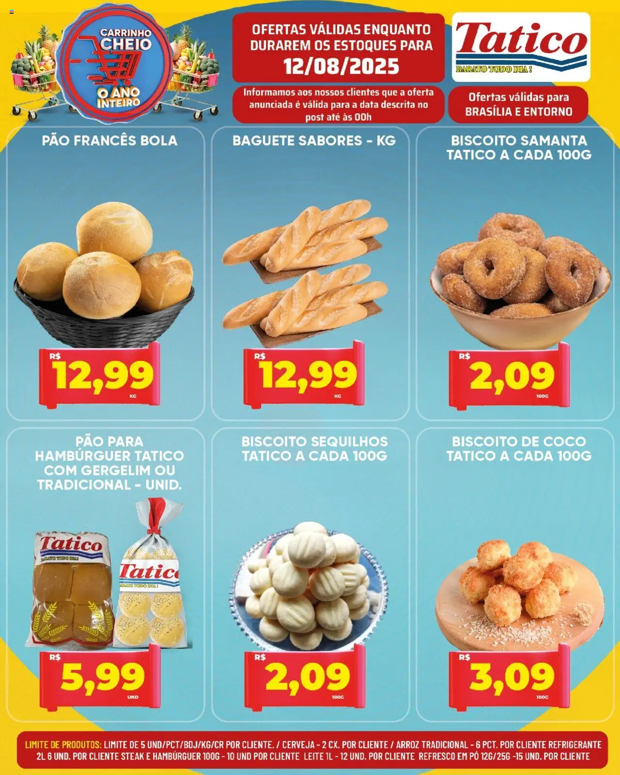Tatico Folheto - válido de 12.08.2025 | Página: 11 | Produtos: Pó, Leite, Cerveja, Arroz
