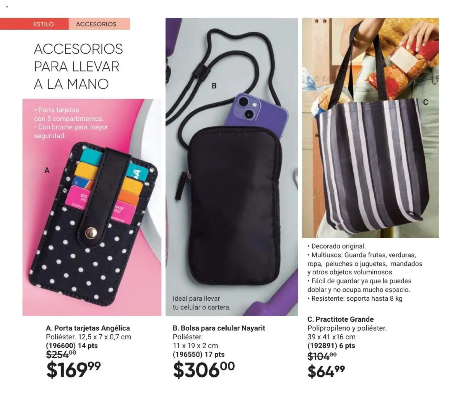 Nuevas ofertas de AVON válidas en toda la República Mexicana desde el 10.01.2026. ¡Encuentra las mejores ofertas en AVON Casa & Estilo 2 2026! | Página: 94 | Productos: Bolsa