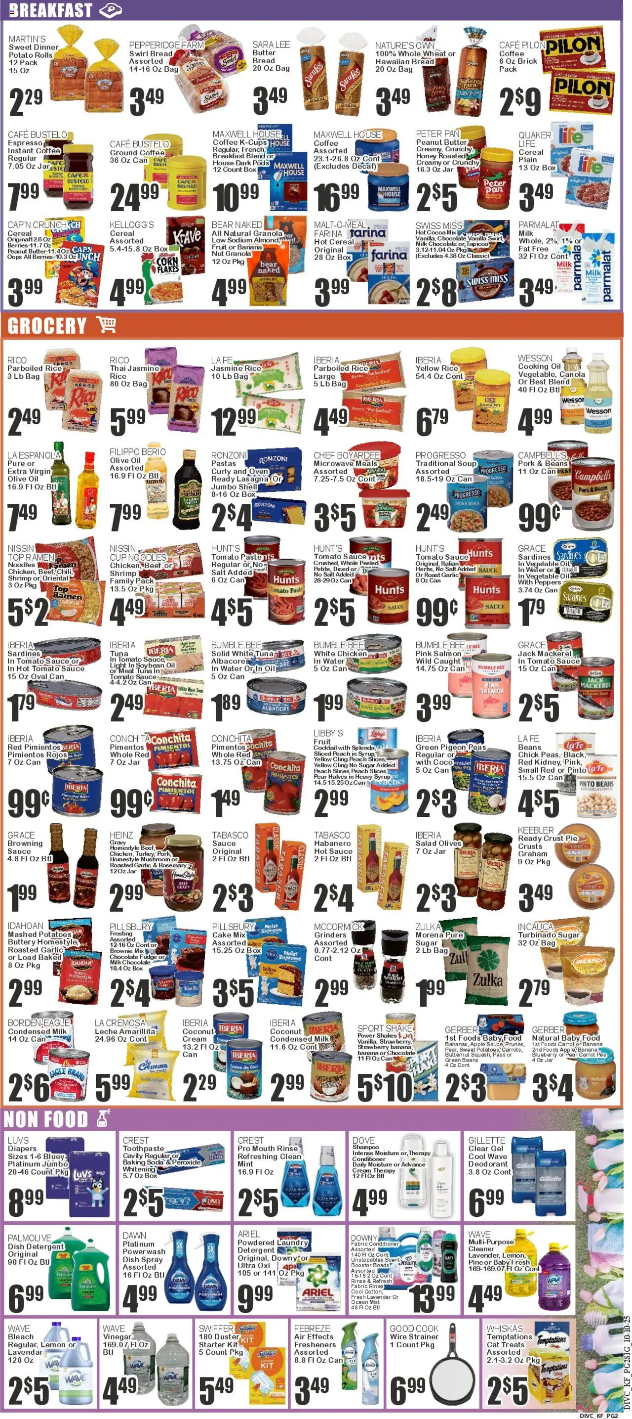 Food Universe Weekly Ad - valid from 10.10.2025 | Page: 2 | Products: Oil, Noodles, Mouth Rinse, Flakes