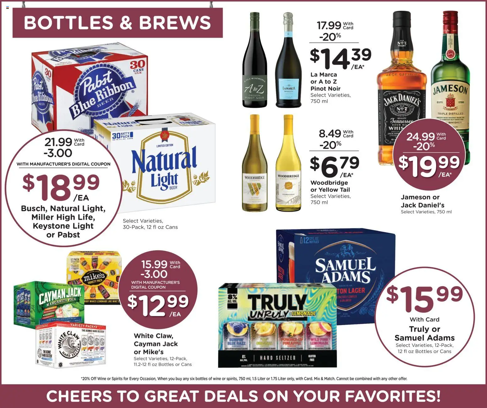 Smith's Weekly Ad - WY - valid from 01.04.2026 | Page: 17 | Products: Wine, Beer, Pineapple, Whiskey