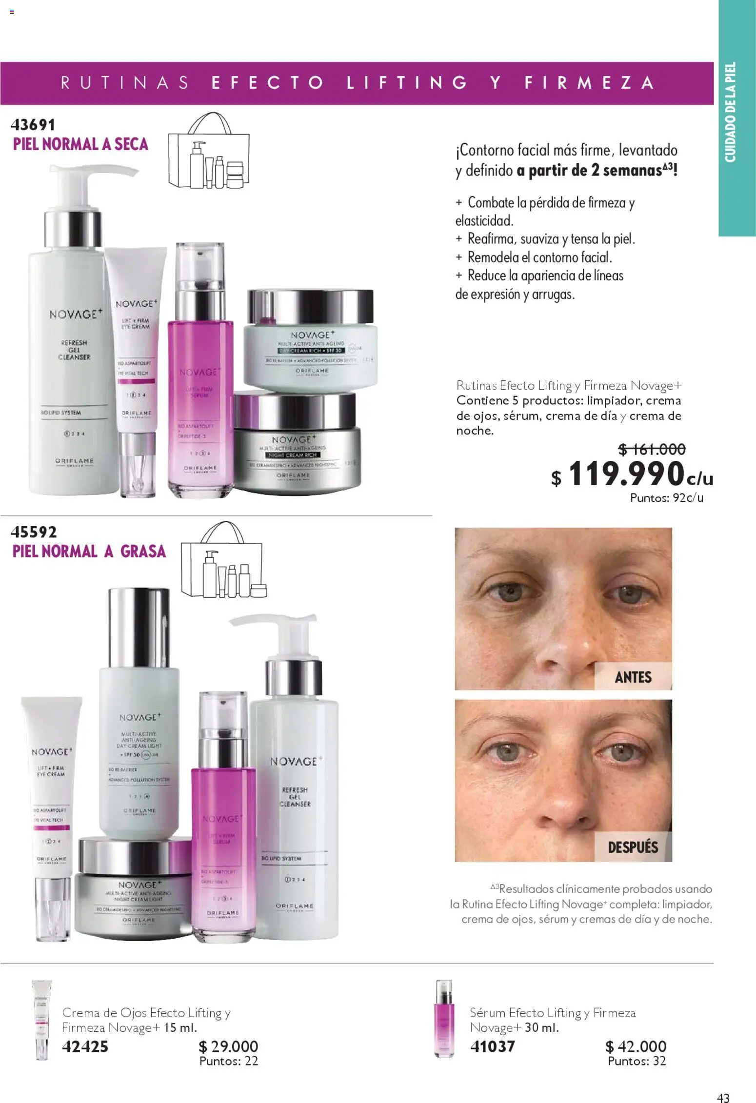 Oriflame catálogo │ válido desde el 27.12.2025 | Página: 43 | Productos: Contorno, Crema, Serum