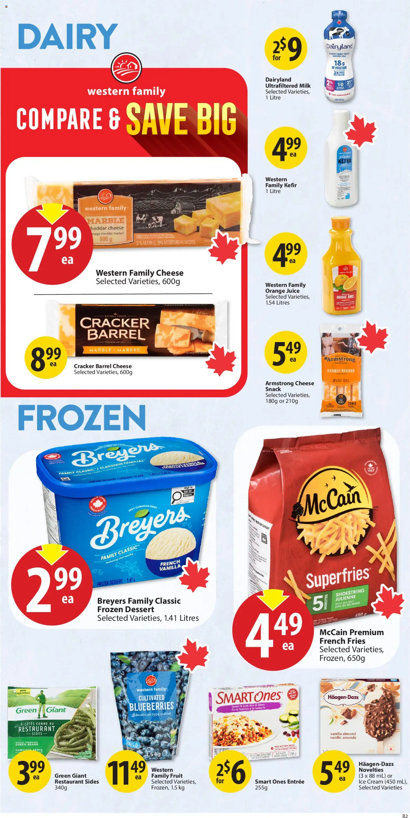 Save on foods flyer valid from 01.01.2026 | Page: 17 | Products: Rice, Milk, Cheese, Juice