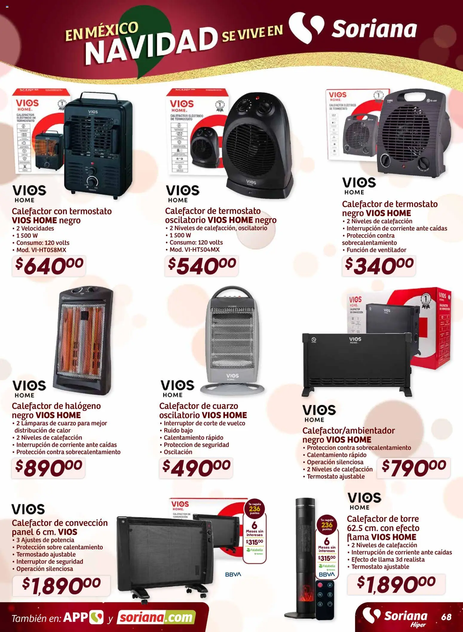 Nuevas ofertas de Soriana válidas en toda la República Mexicana desde el 27.11.2025. ¡Encuentra las mejores ofertas en Soriana - Preciazazaso Híper: Camp, Chia, Oax, Q. Roo, Tab, Yuc! | Página: 67 | Productos: Ventilador, Té, Calefactor, Sobre